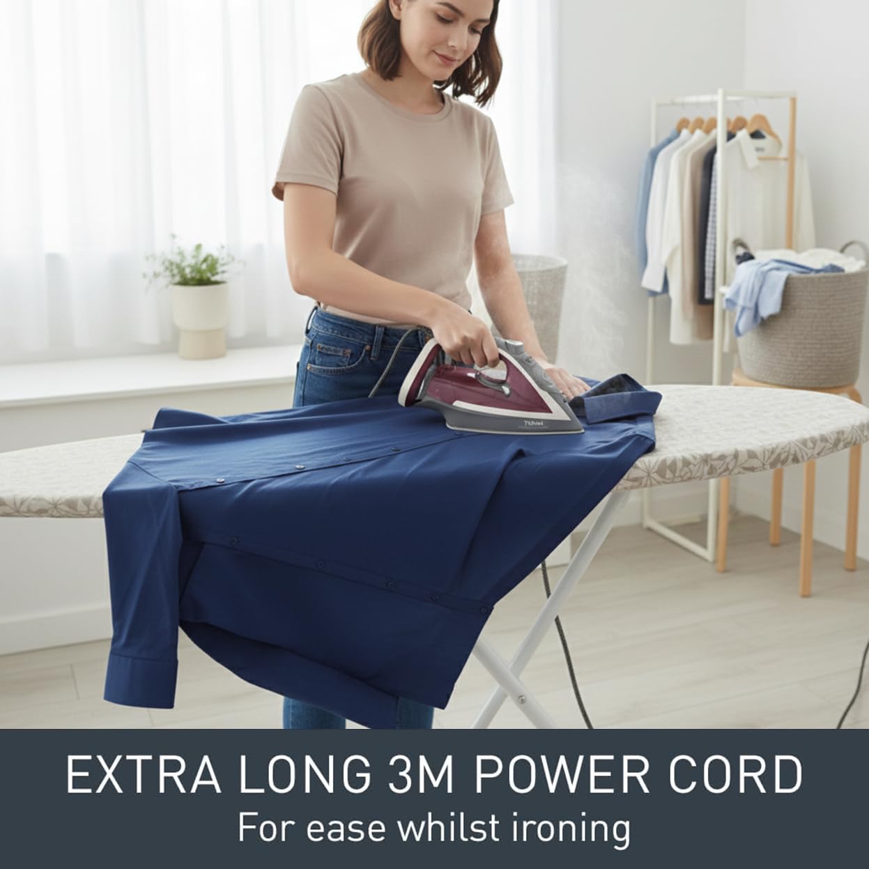 Tefal Ultraglide Steam Iron - 2800W Power, 210 g/min Boost, Durilium Soleplate | FV5872 7
