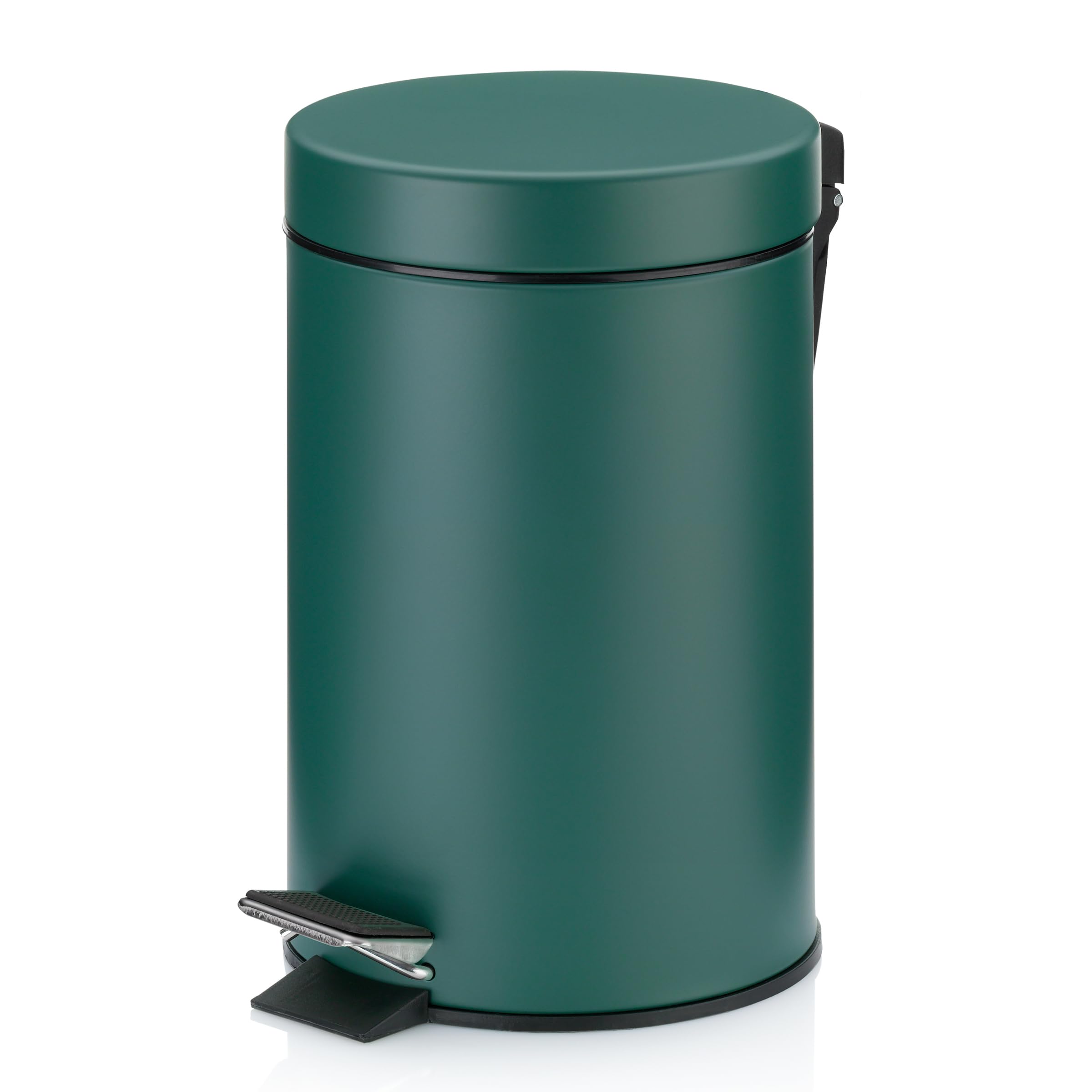 Kela MONACO Bathroom Bin - 3L Capacity, Metal Pedal Bin with Inner Bucket | Alpine Green 1