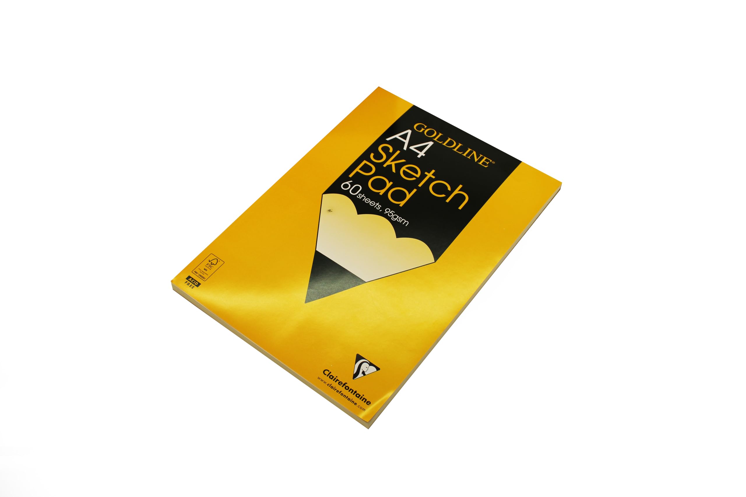 Clairefontaine Goldline Sketch Pad - 95 gsm Acid-Free Paper | A4 | 60 Sheets 3