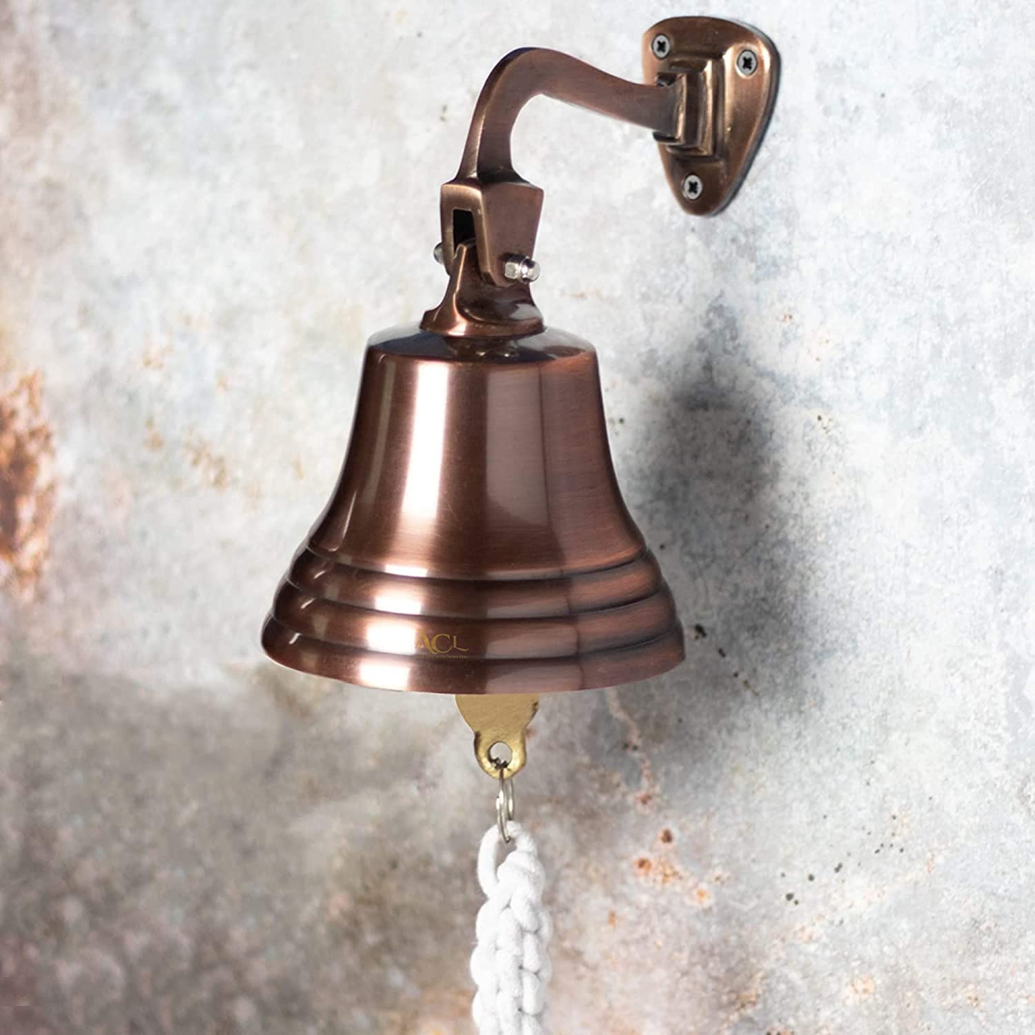Assorted Collections Wall Mounted Bell - 4 Inch Size | Copper Color | Aluminium 3