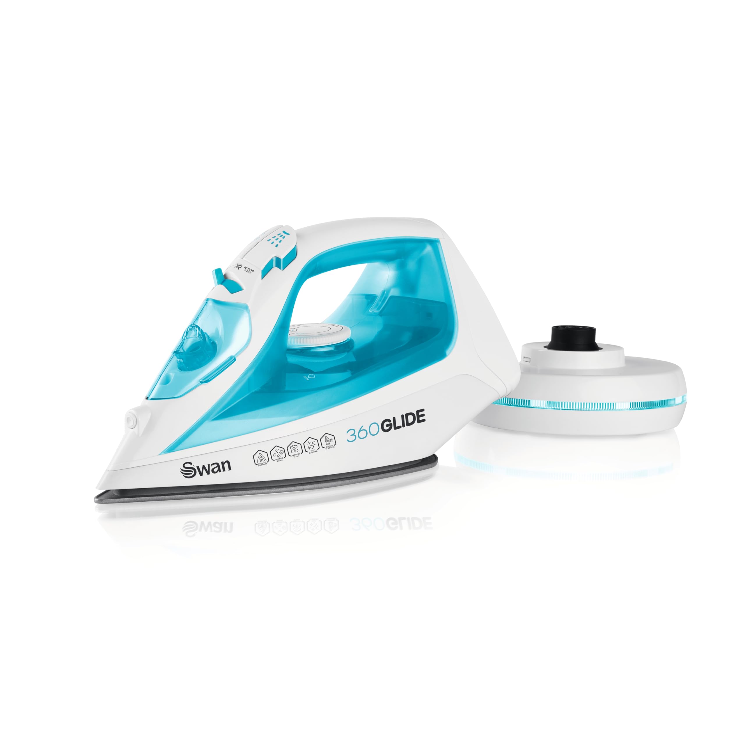 Swan SI16410N Steam Iron - 2600W Power | Cord/Cordless Design | Ceramic Non-Stick Soleplate 1