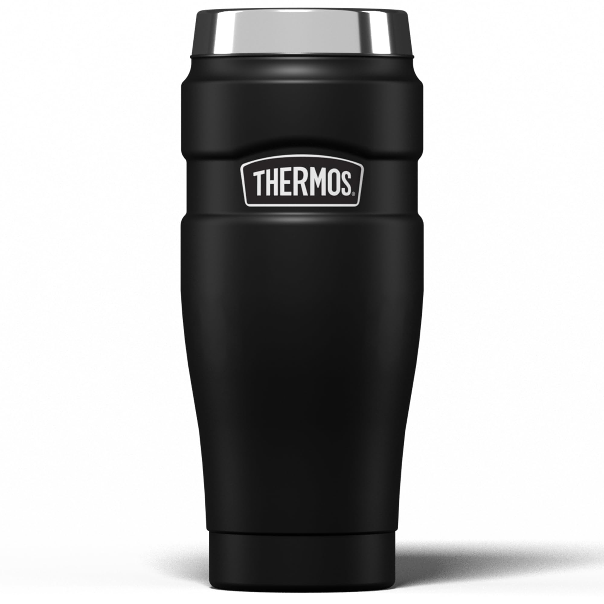 Thermos Stainless King Travel Tumbler 470ml Matt Black | Keeps Hot 7 Hrs, Cold 18 Hrs