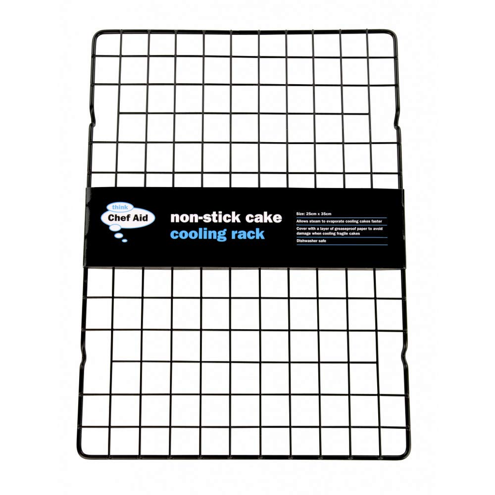 Chef Aid Non-Stick Metal Cooling Tray for Cakes, Cookies, and Pastries | 35 x 25 cm | Dishwasher Safe 1