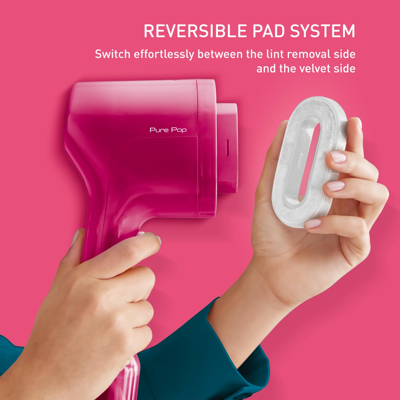 Tefal Pure Pop Slim Handheld Clothes Steamer - 15s Heat Up | 20g/min Steam | 70ml Tank | Pink DT2023 5