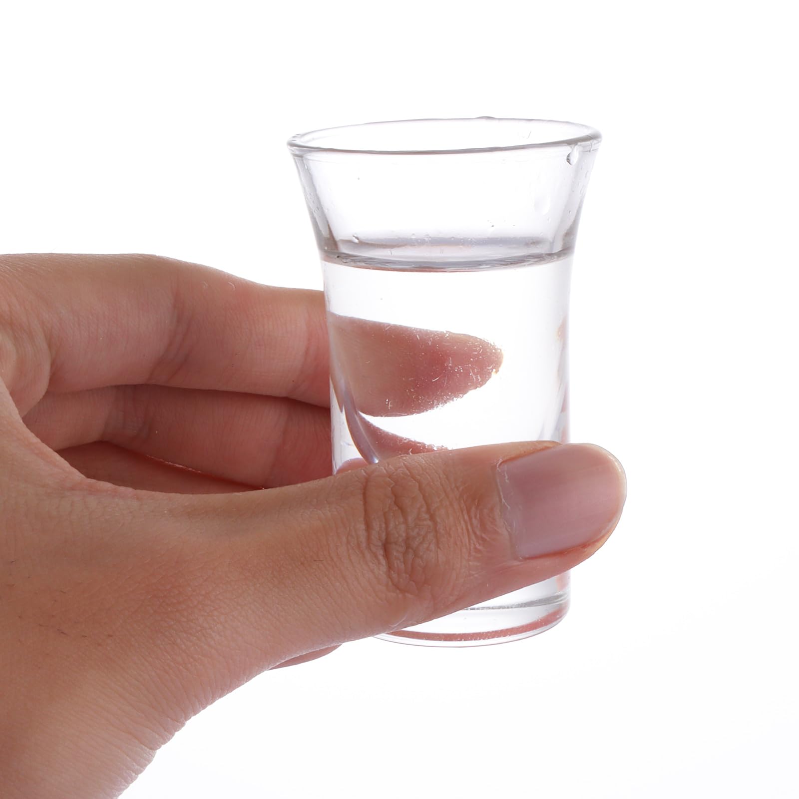 ASelected Stackable Shot Glasses Set of 6 - 30ml Heavy Base Reusable | Dishwasher Safe 6