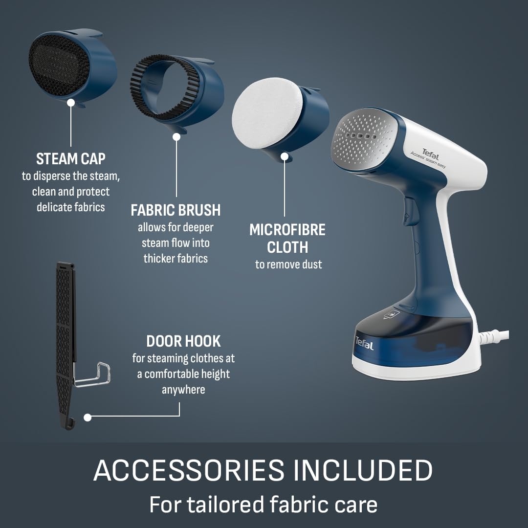 Tefal Access Steam Easy Handheld Clothes Steamer - 1400W Power | 15s Heat-Up | 150ml Tank 5