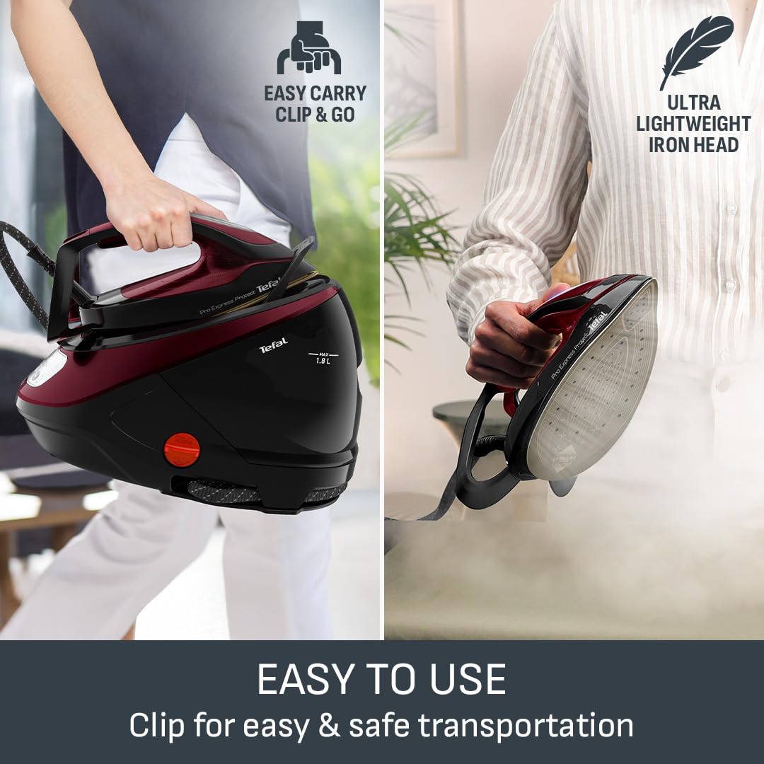 Tefal Pro Express Protect Steam Generator Iron - 7.5 Bar, 560g Boost, 1.8L Tank | GV9230 7