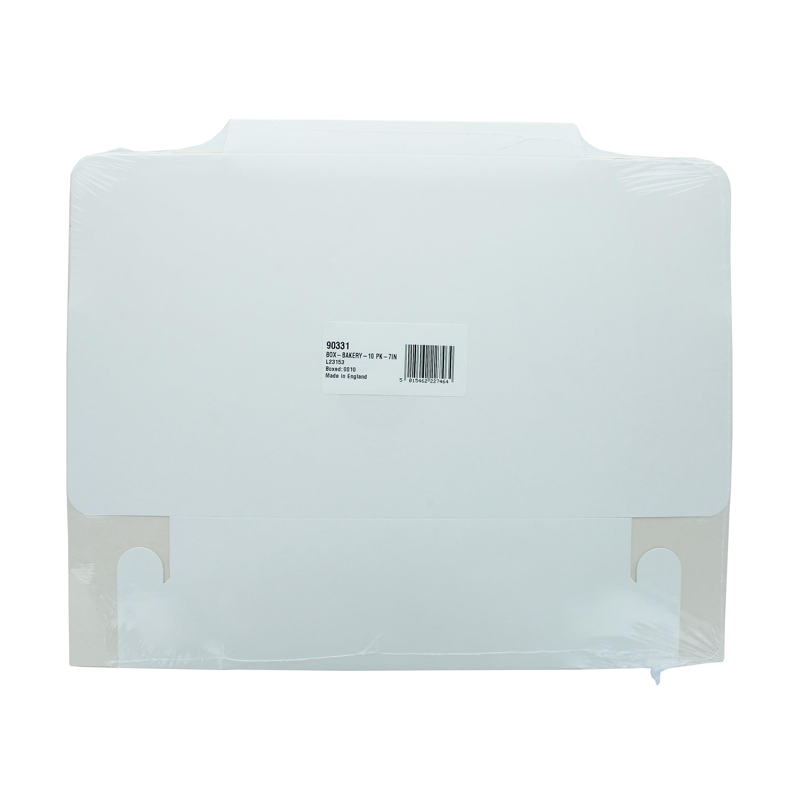 Culpitt White Folding Cake Boxes - 7' x 7' Food Safe Containers for Pastries & Takeaways | 10 Pack 7