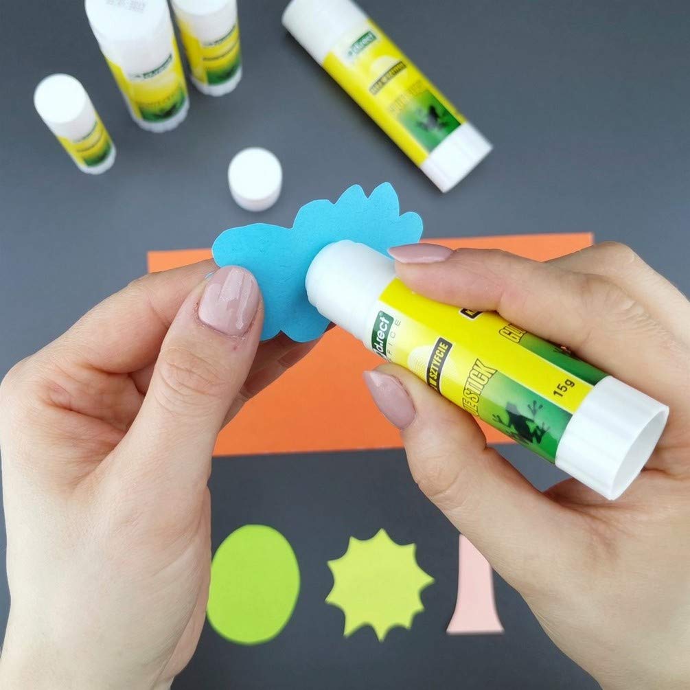 D.RECT Glue Stick 15g PVA Adhesive for Craft, Scrapbooking, Home, School & Office Supplies | Pack of 12 4