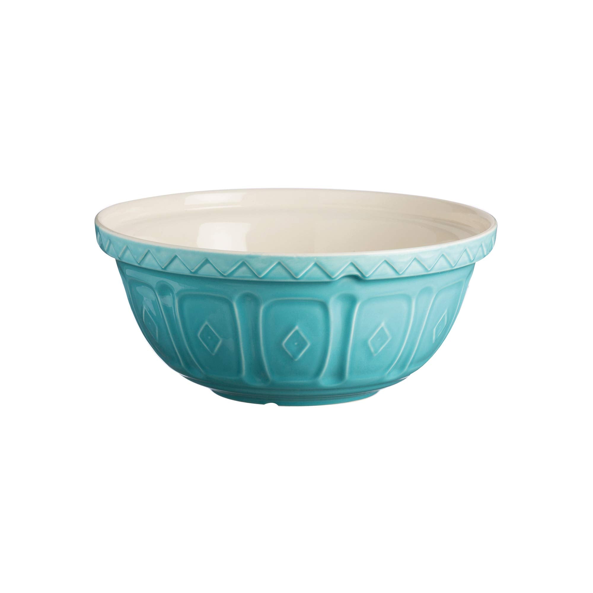 Mason Cash Colour Turquoise 2 Litre Mixing Bowl - Chip Resistant Earthenware | 24cm 1