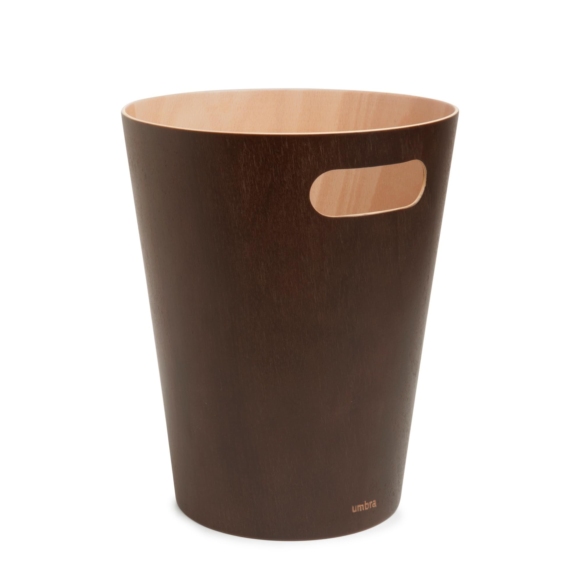 Umbra Woodrow 2 Gallon Wooden Trash Can | Espresso Finish | Modern Design 1