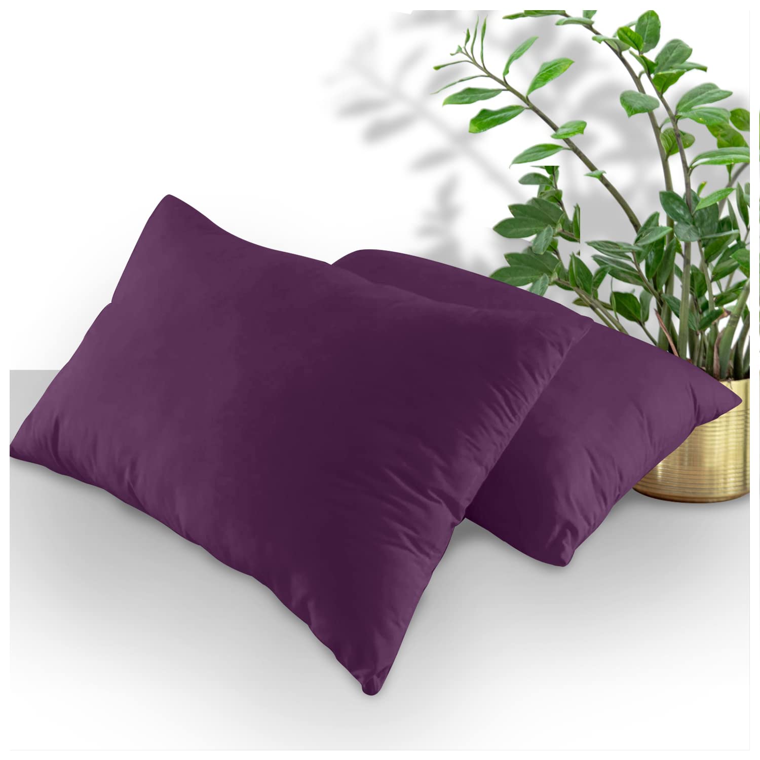 GC GAVENO CAVAILIA Housewife Pillowcases 2 Pack, Polycotton Berry Standard Size 1