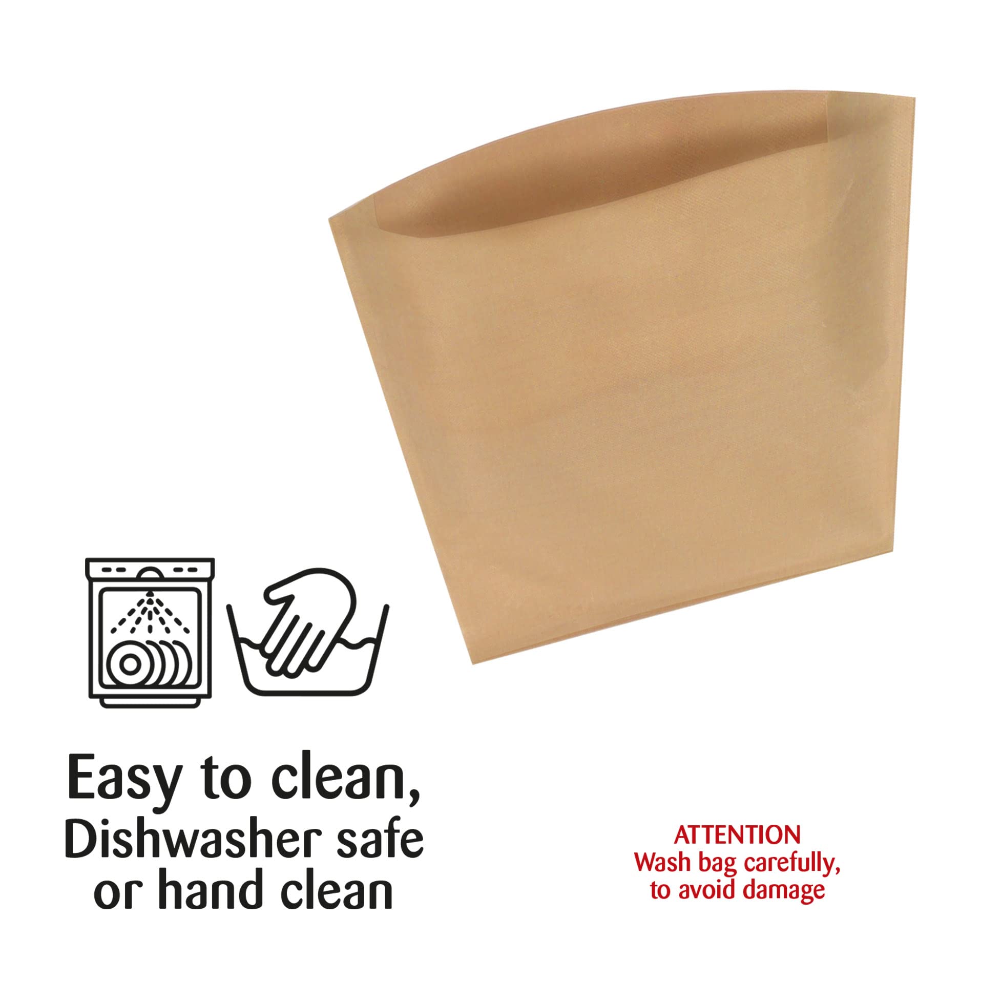 Sealapack Reusable Plastic Toaster Bags (2 Pack) - Silver | SAP010-24 3