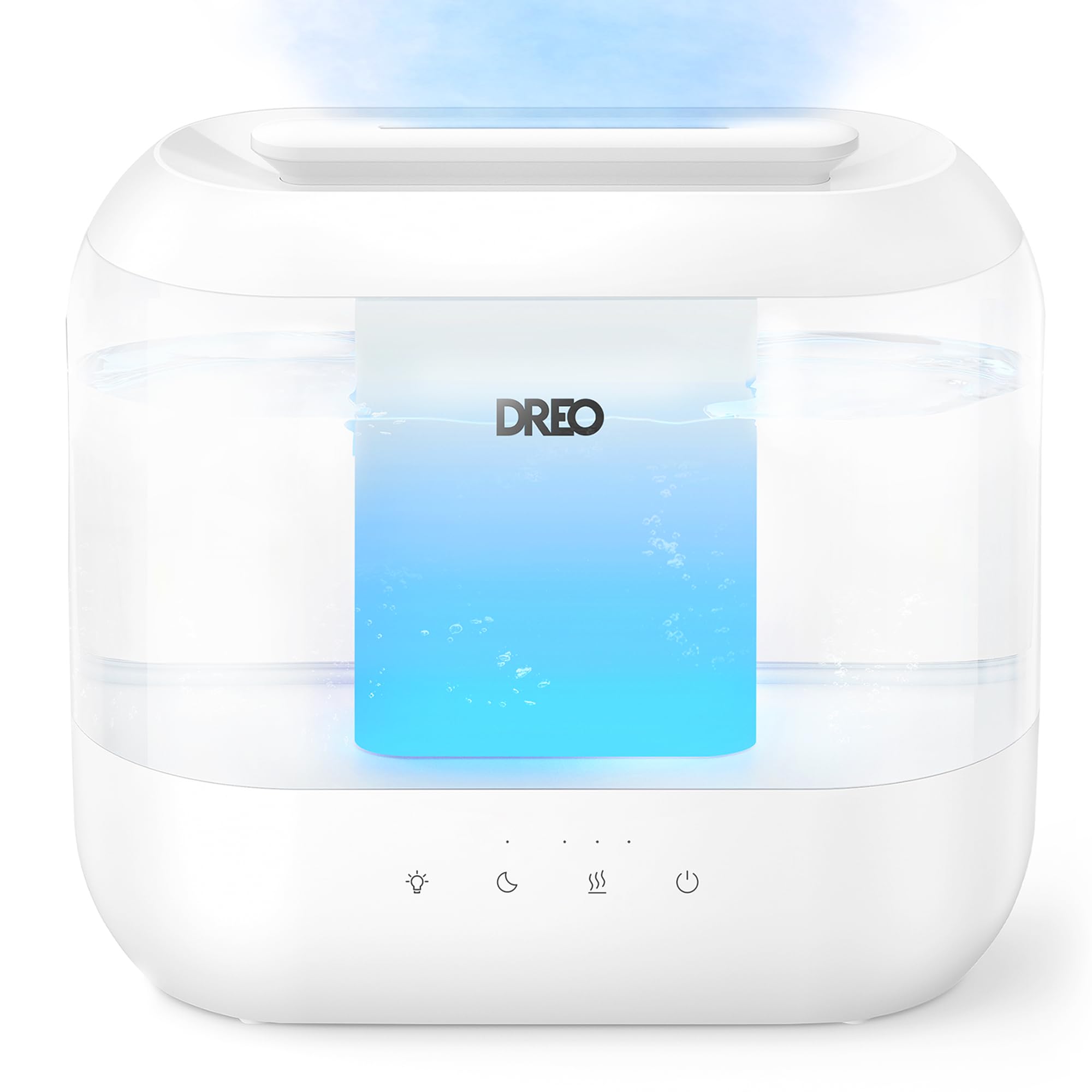 Dreo 4L Cool Mist Humidifier for Bedroom Baby | 36H Runtime | 28dB Quiet Operation | Top-Fill