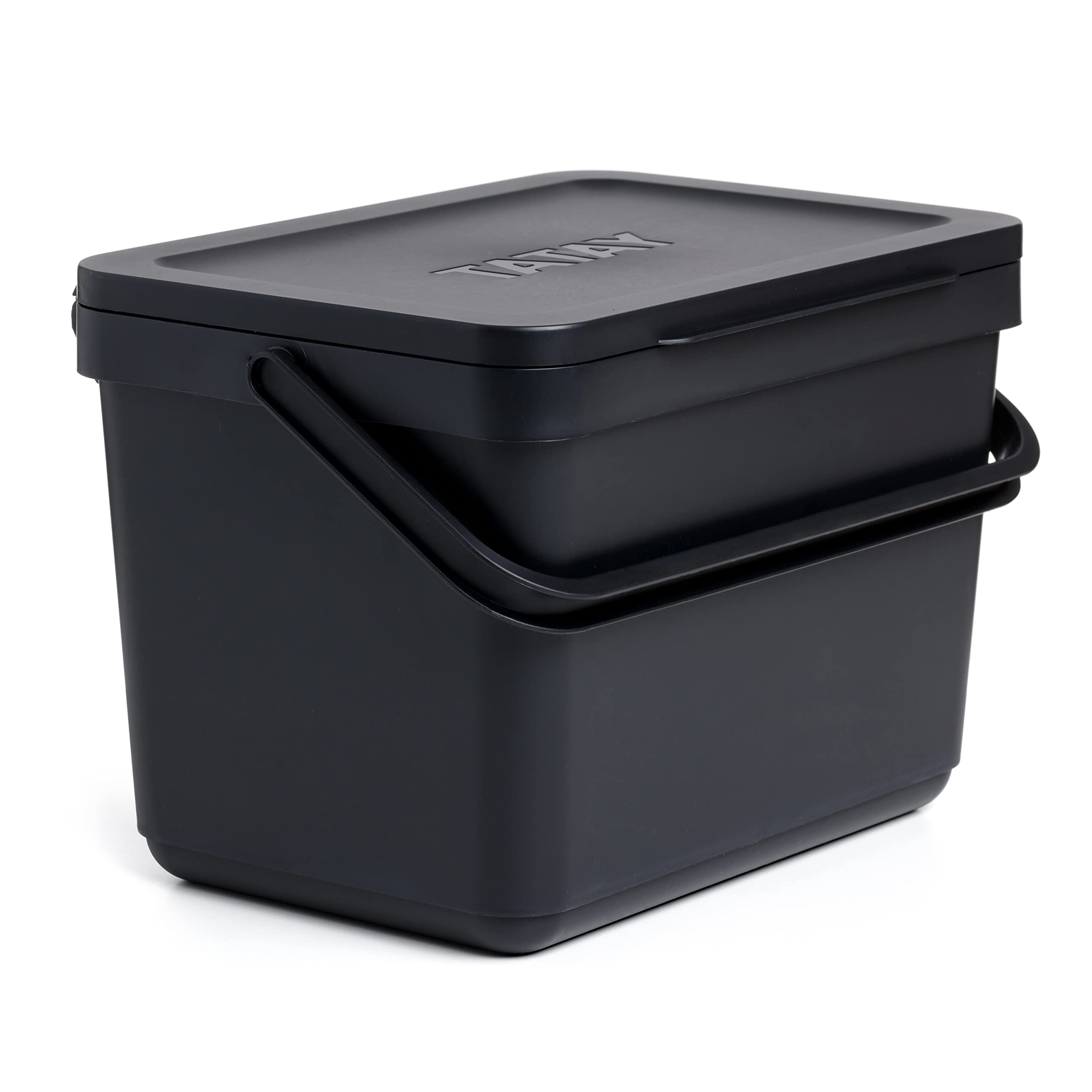 TATAY Kitchen Food Waste Compost Caddy Bin - 6L Capacity, Odor Control Lid, Made from 100% Recycled Materials 1