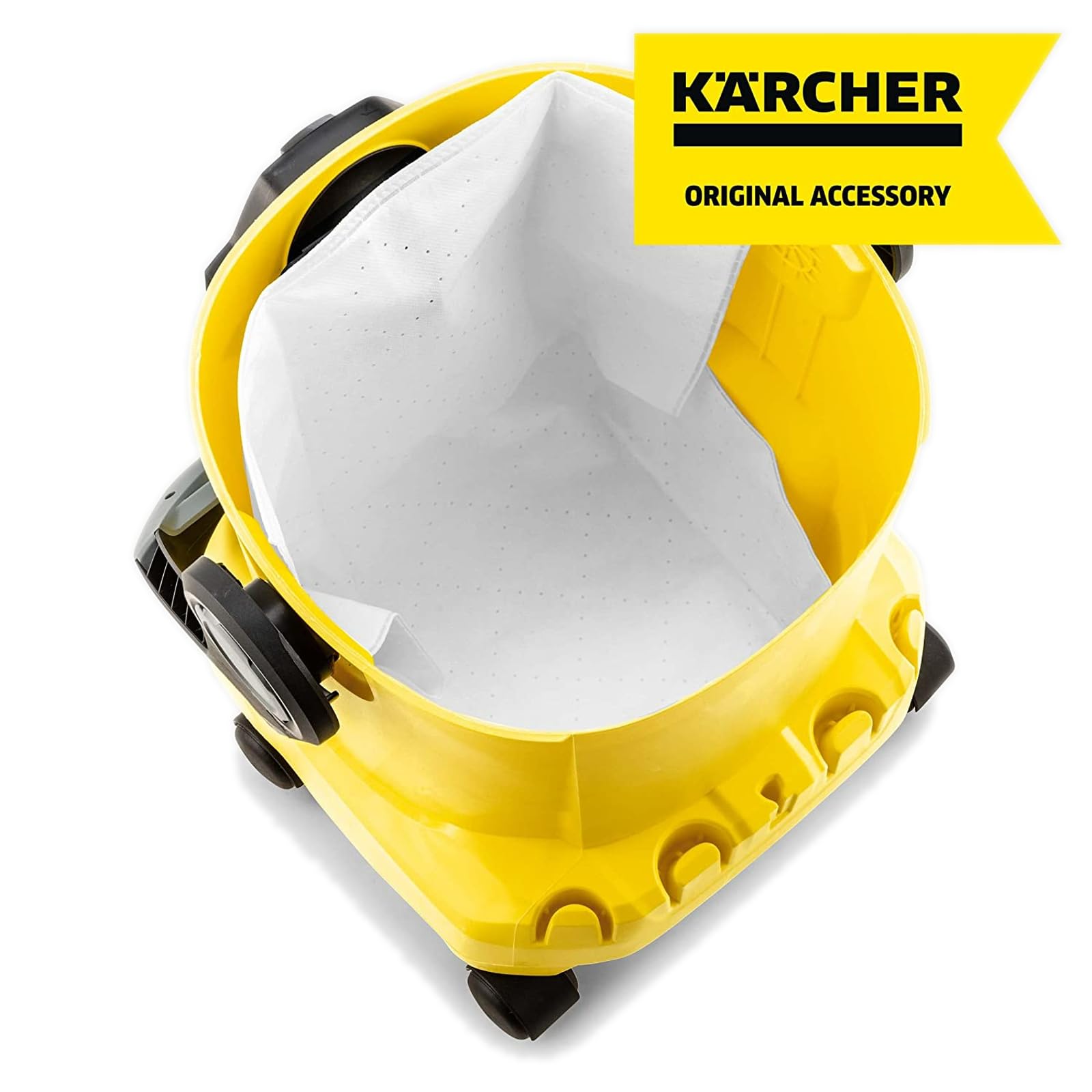 Kärcher Fleece Filter Bag Set (4 Pieces) - Extremely Tear-Resistant for WD/KWD/MV Series Vacuums 2