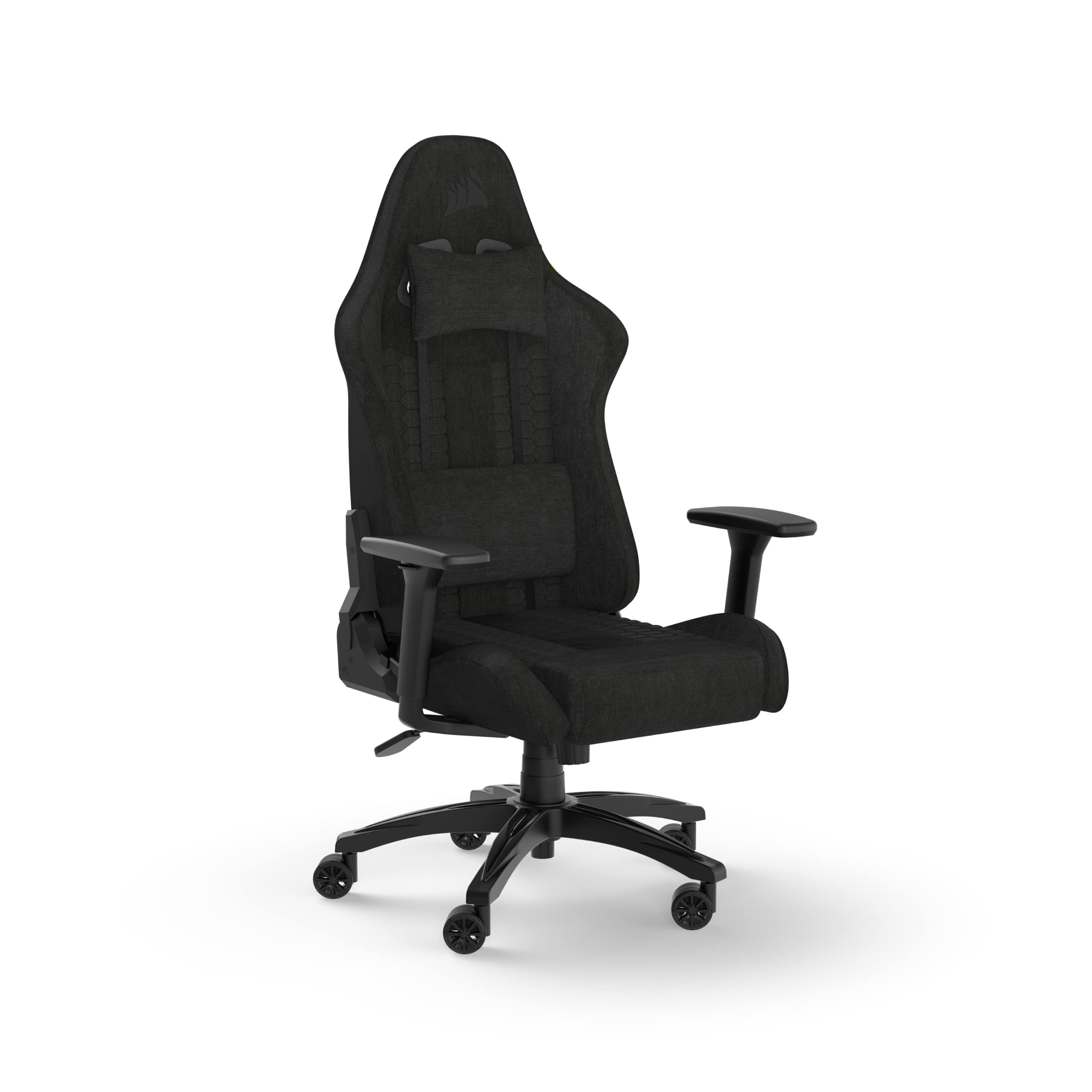 Corsair TC100 RELAXED Gaming Chair - Fabric, Black | Adjustable Height | 90-160° Recline 1