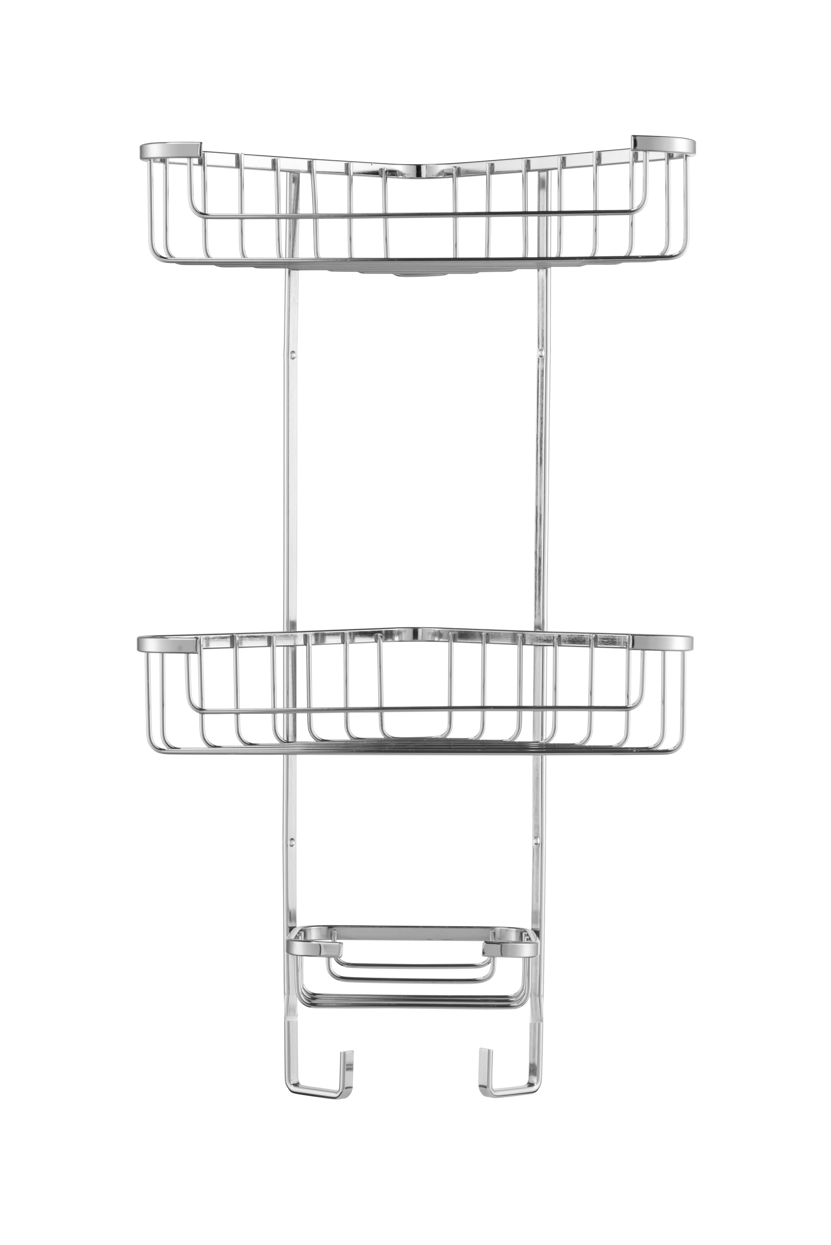 Croydex Three Tier Corner Shower Caddy - Durable Steel Bathroom Shelves | 5kg Capacity 4