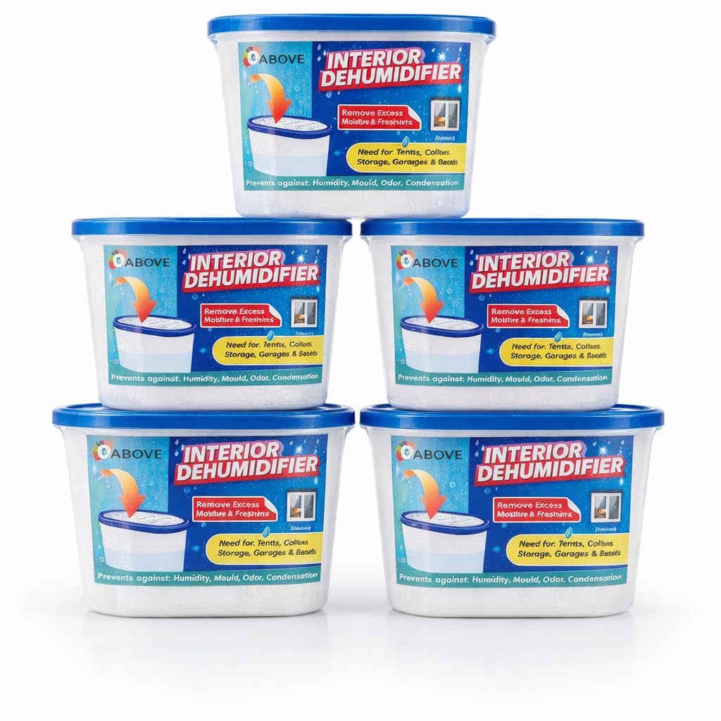 1ABOVE Dehumidifier - 500ml Capacity, Pack of 5 | Portable, Quiet Operation