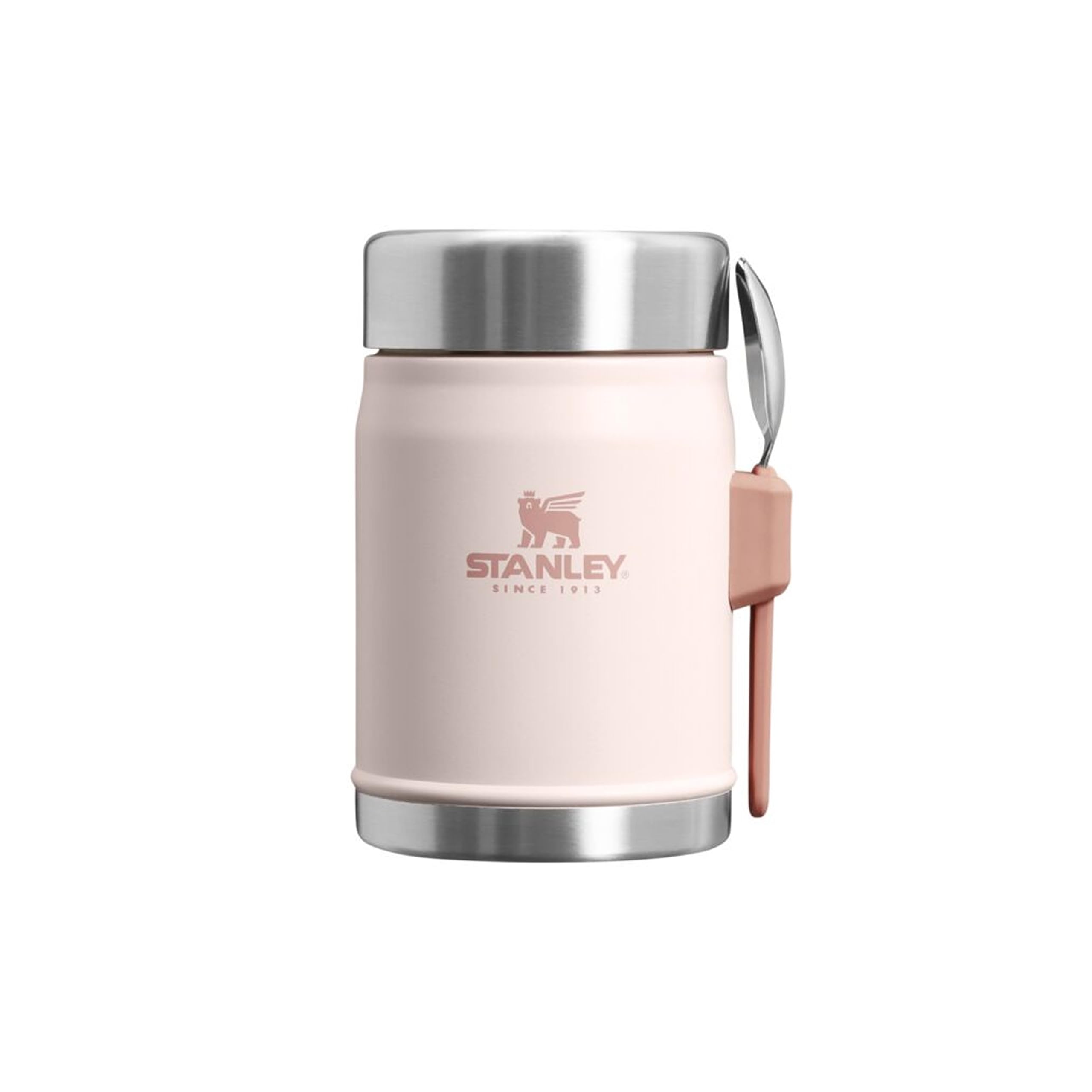 STANLEY 1913 Classic Legendary Food Jar - 0.4L Insulated | Keeps Hot/Cold 7 Hrs | Rose Quartz