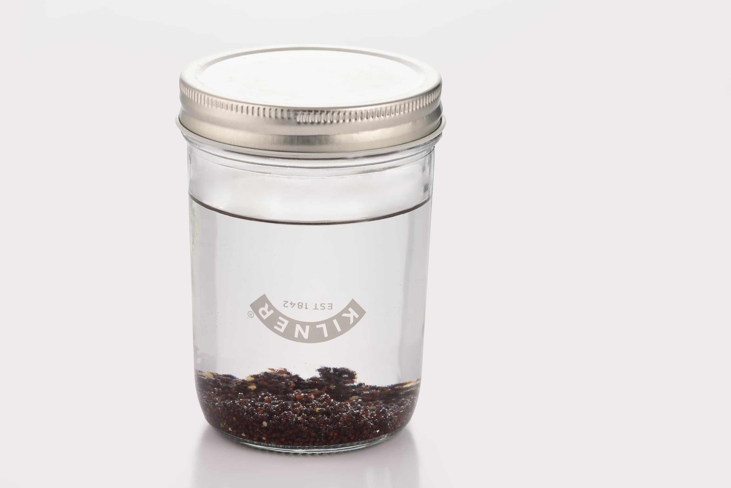 Kilner 0.5L Sprouting Set - Glass Jar, Stainless Steel Lid, Ceramic Base | BPA-Free 9