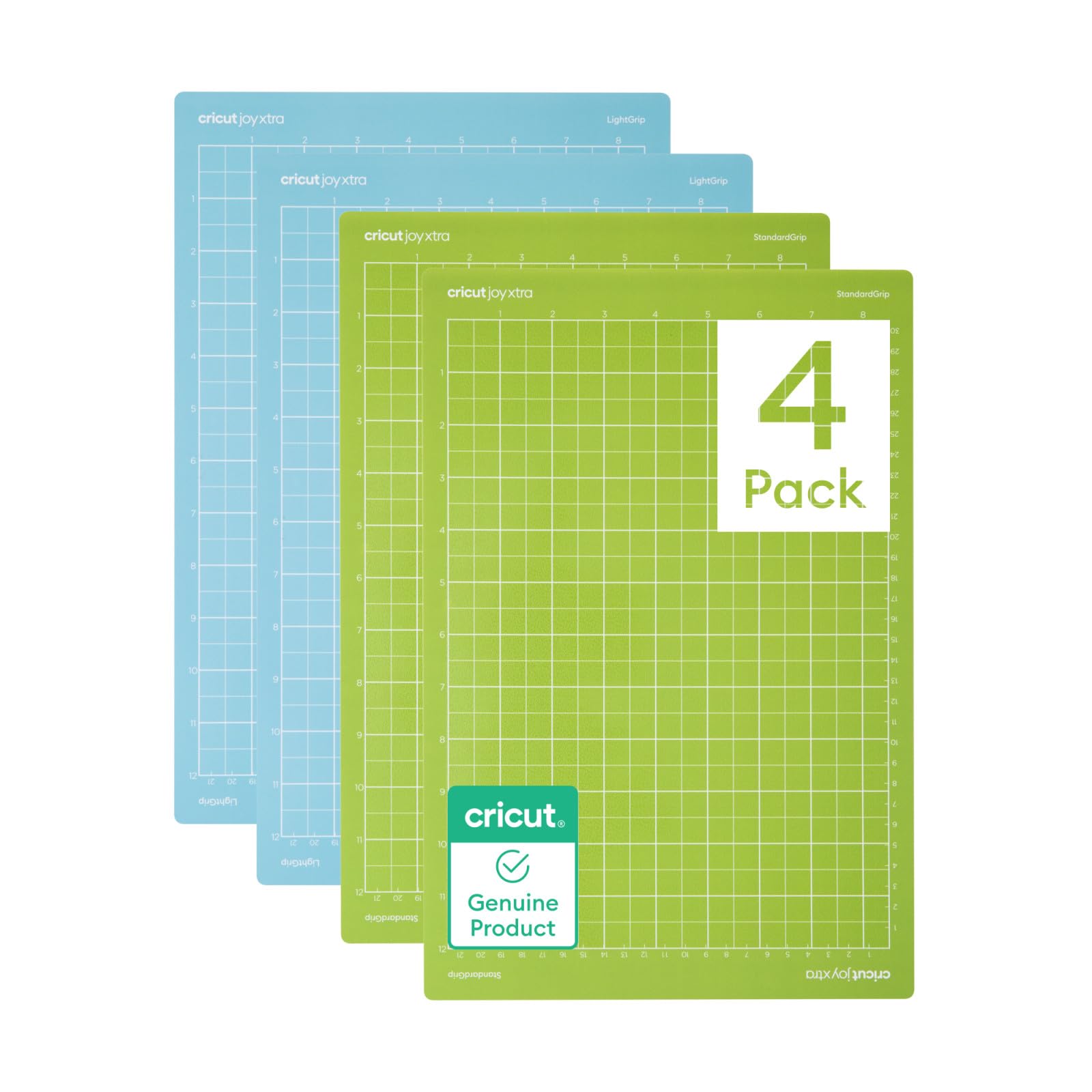 Cricut Machine Mat Variety Pack - 4 Reusable Mats 8.5x12 in | Light Grip Adhesive