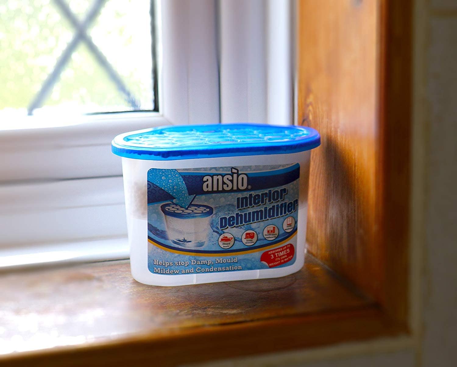 ANSIO Disposable Dehumidifier Tubs - Pack of 5 | Calcium Chloride | Absorbs up to 3x Own Weight 9