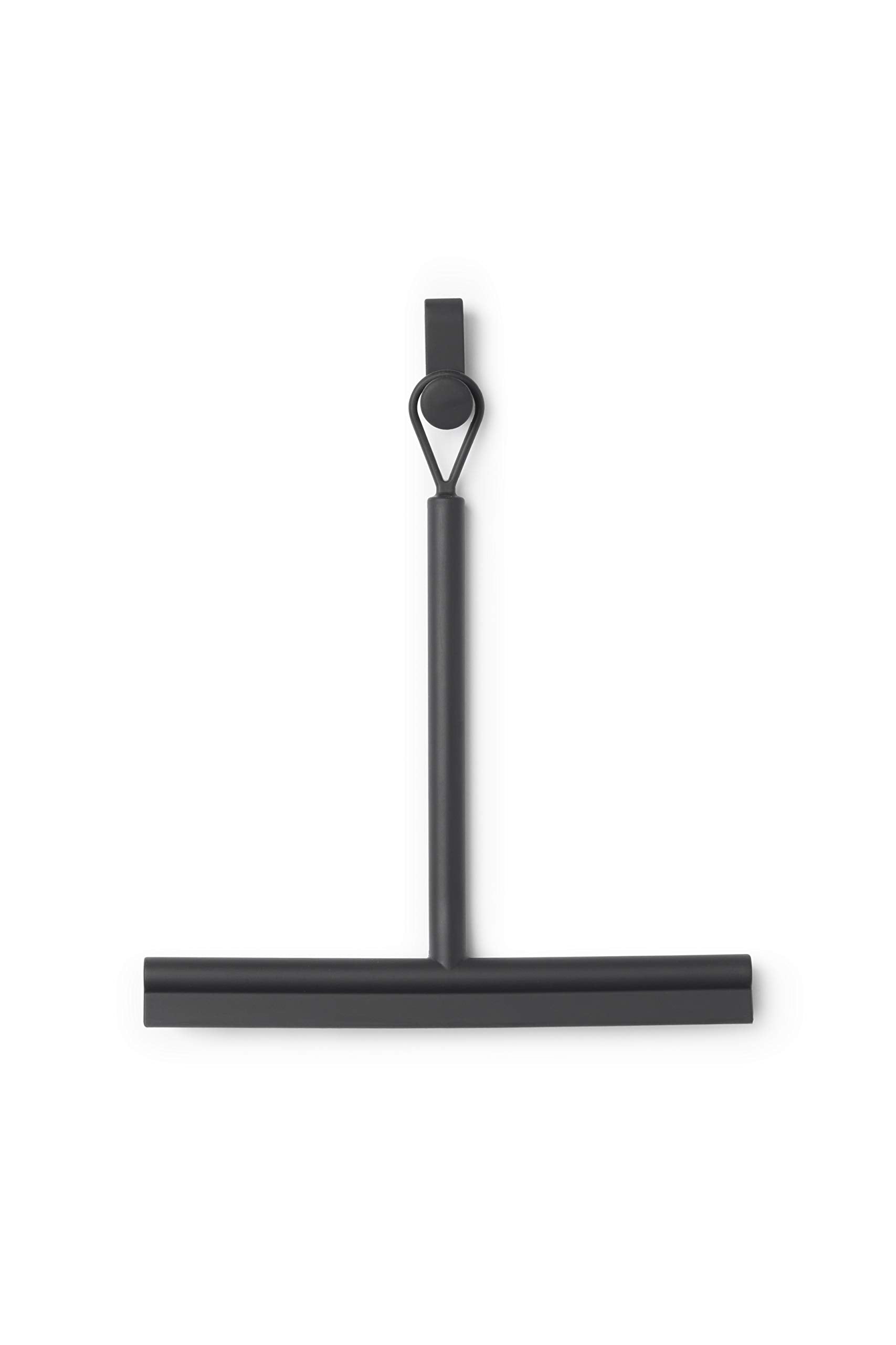 Brabantia Silicone Shower Squeegee with Hook - Stripe-Free Cleaning | Dark Grey | 2 Year Guarantee 2