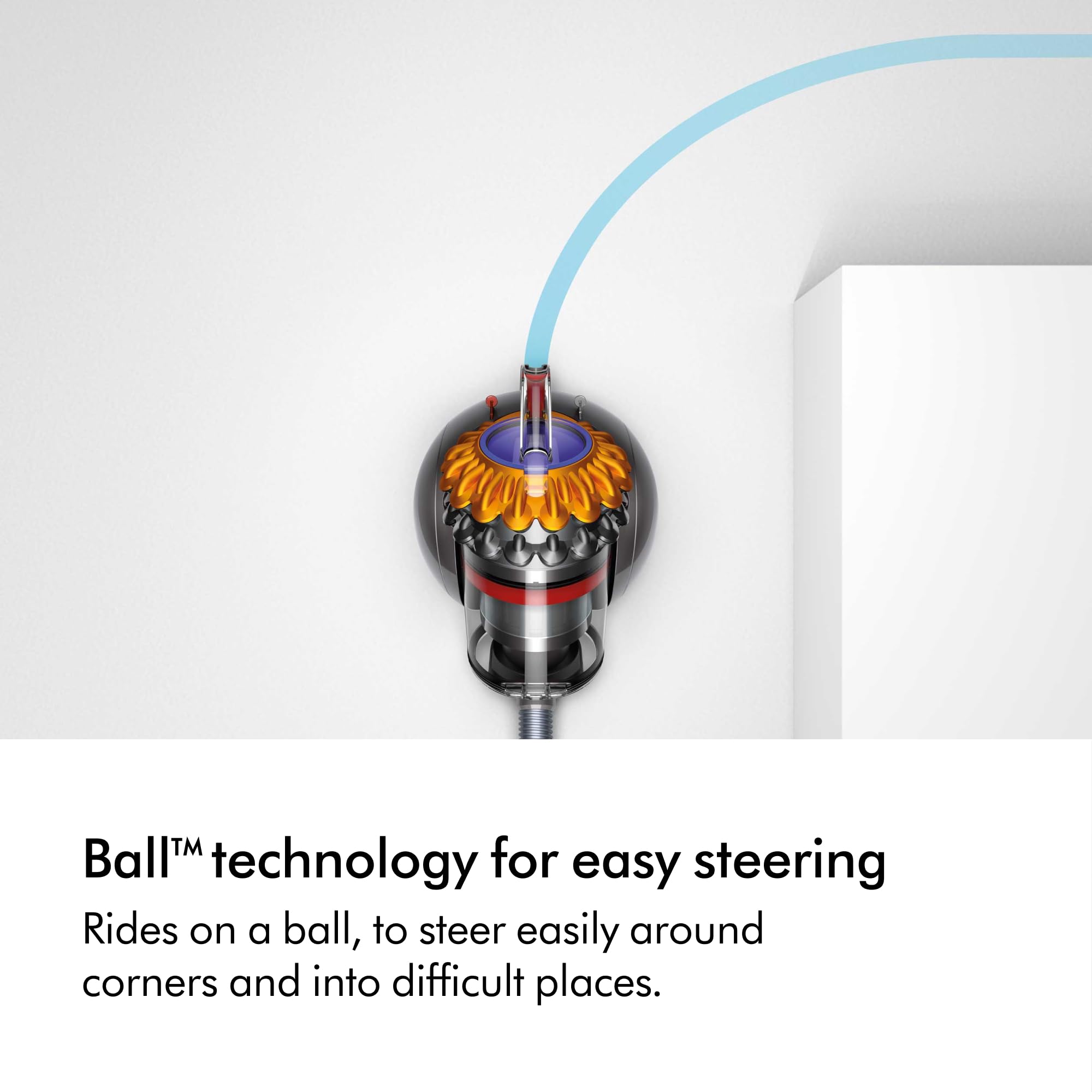 Dyson Big Ball Multifloor 2 Cylinder Vacuum - Bagless, Washable Filter, 600W Power | Yello / Iron 6