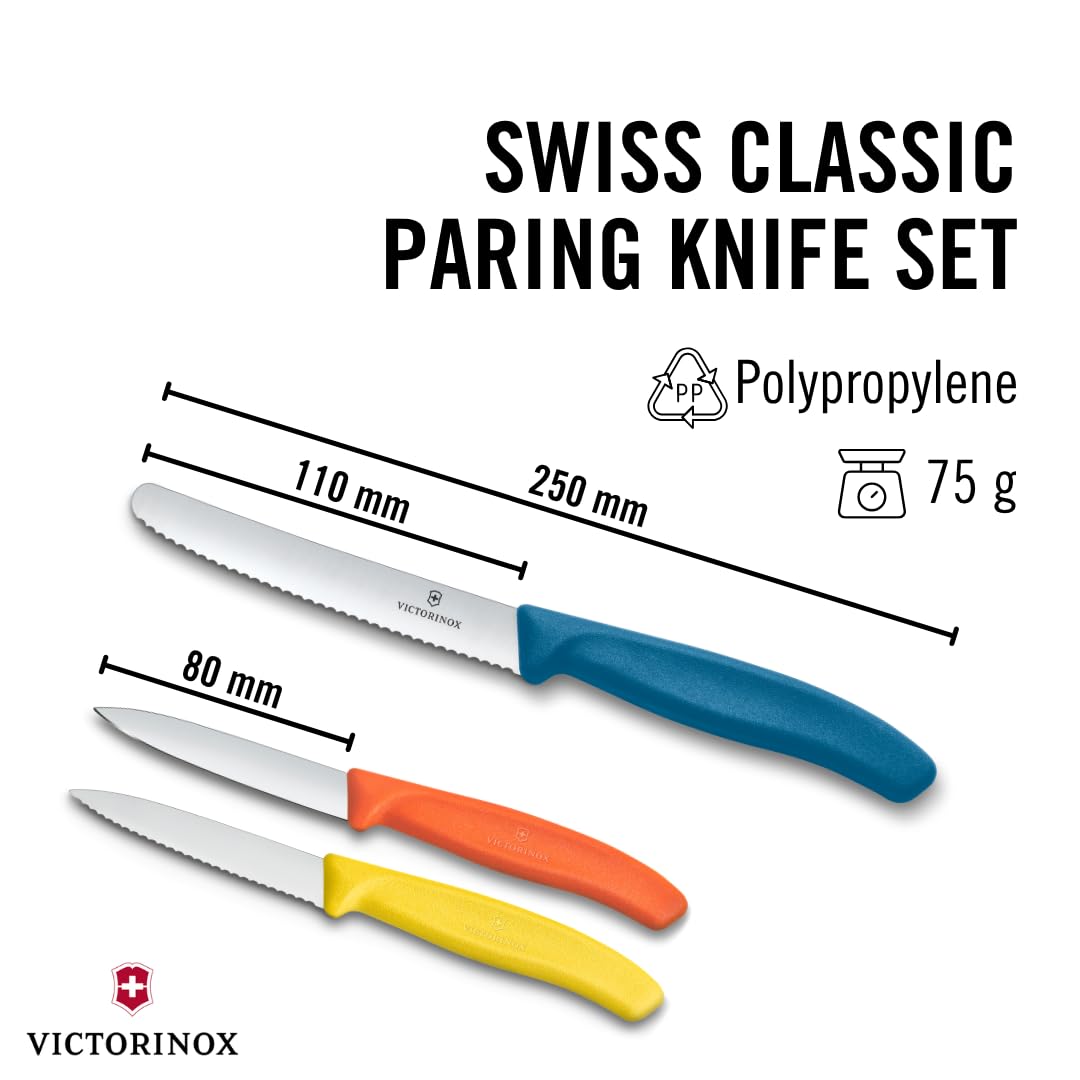 Victorinox Swiss Classic Kitchen Knife Set - 3-Piece Vegetable, Tomato, and Universal Knives 2