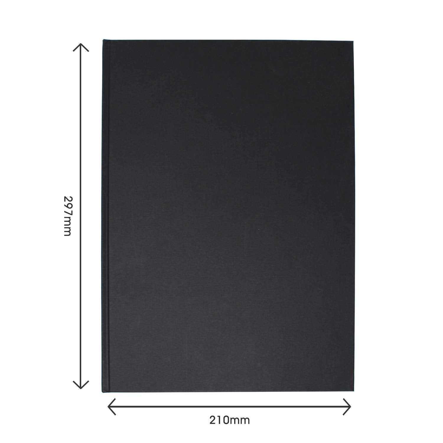 Artway Studio Casebound A4 Sketchbook - 92 Sides/46 Pages of 170gsm Cartridge Paper | Black Hardback 8