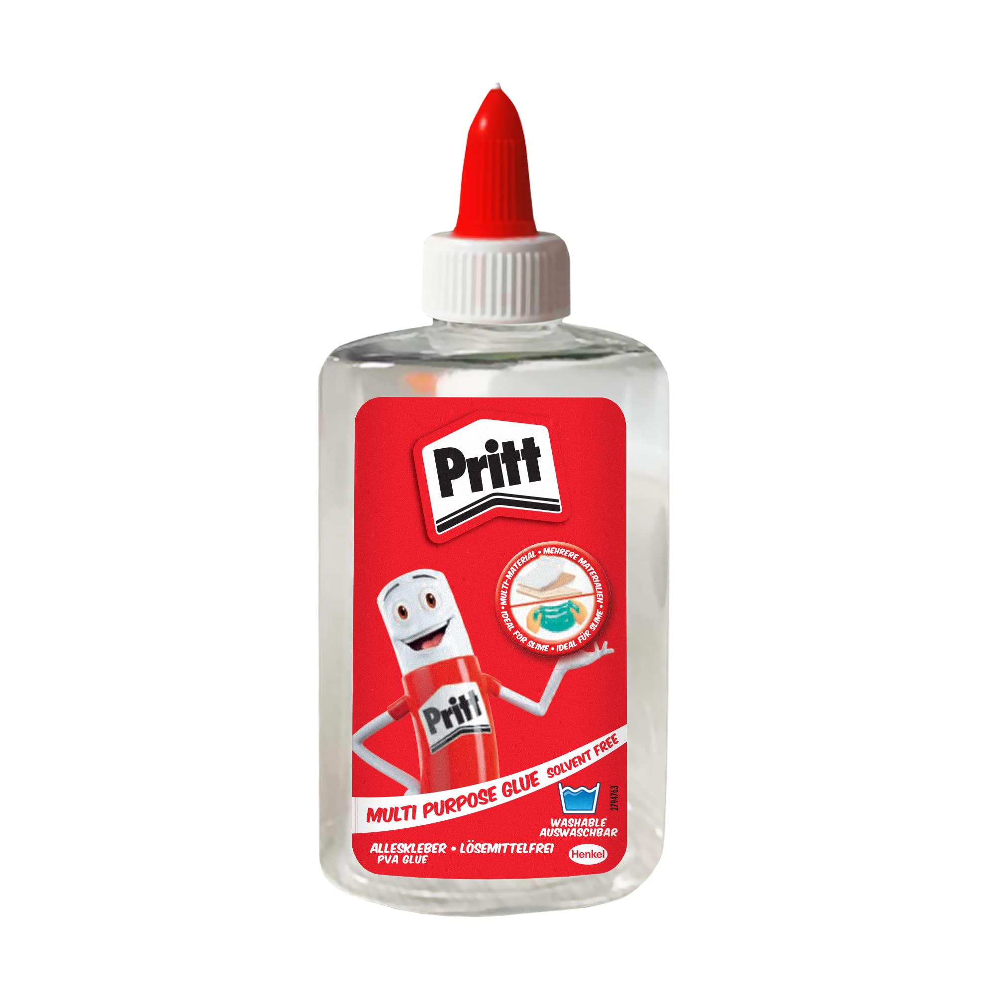 Unibond Pritt PVA Multi Glue - Solvent Free & Washable | 145ml Clear Liquid 1
