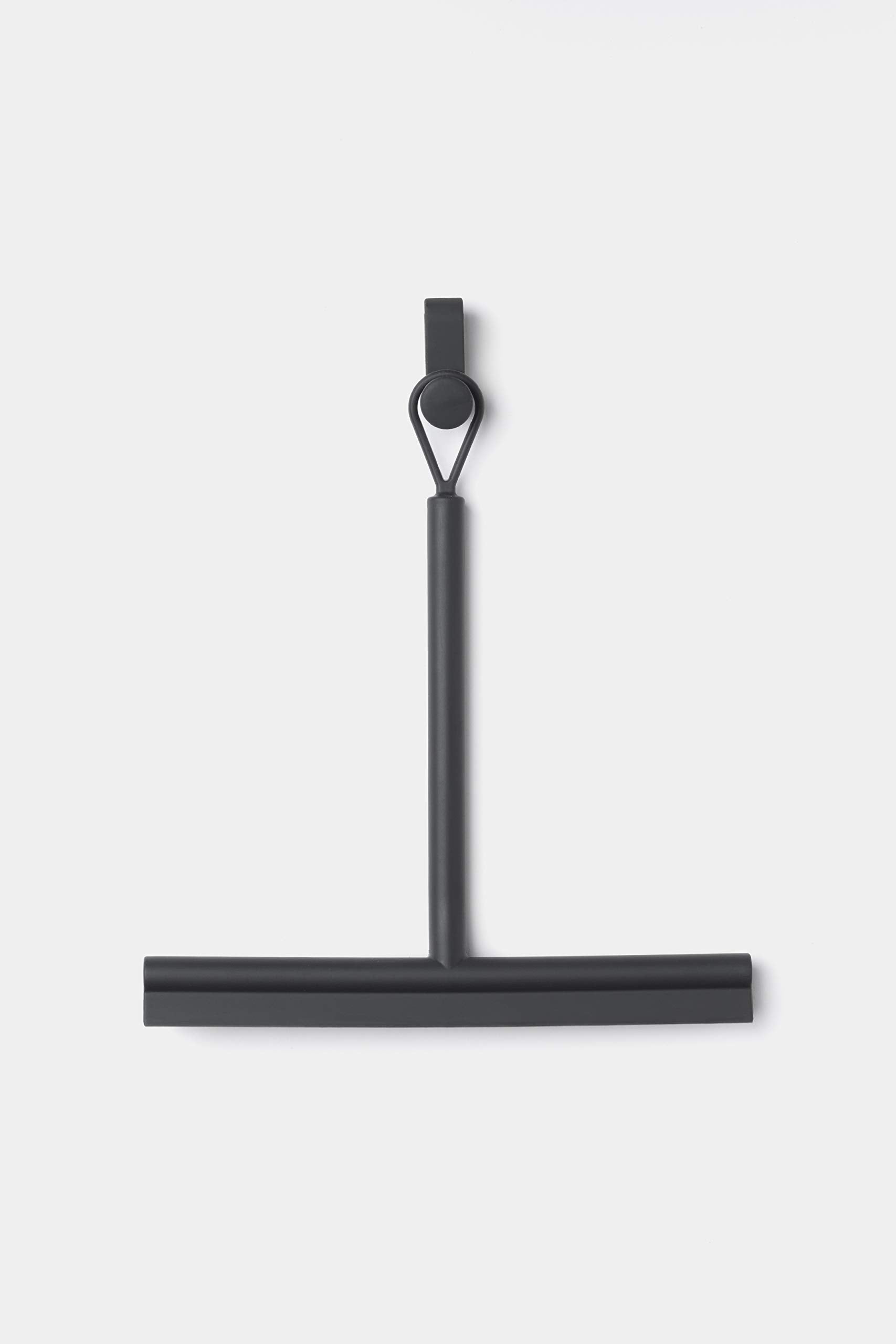 Brabantia Silicone Shower Squeegee with Hook - Stripe-Free Cleaning | Dark Grey | 2 Year Guarantee 5