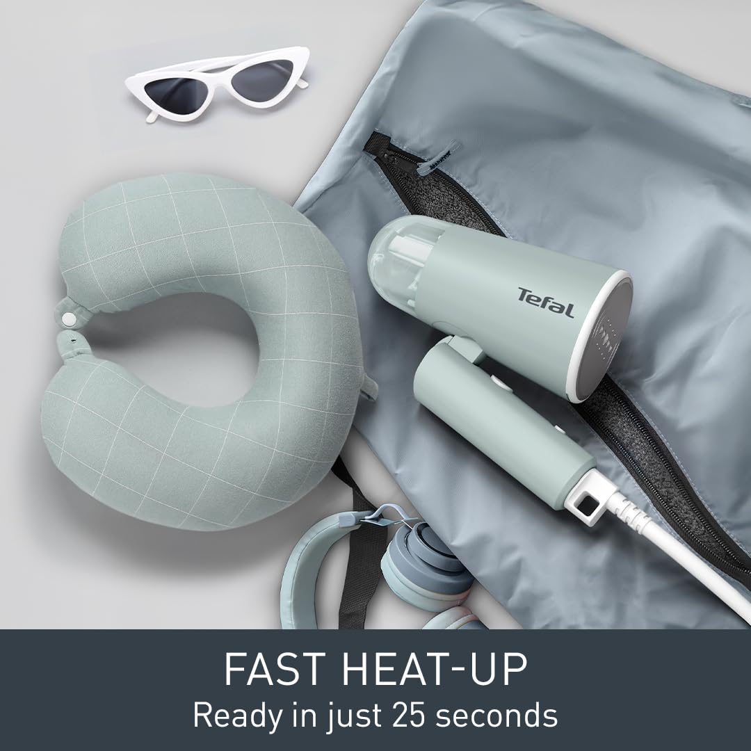 Tefal Origin Travel Handheld Steamer - 1200W | 20g/min Steam | Sage Green 4