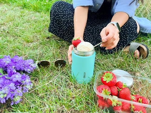 Décor Vacuum Insulated Food Flask - Stainless Steel | 520ml Capacity | Sage Green 3