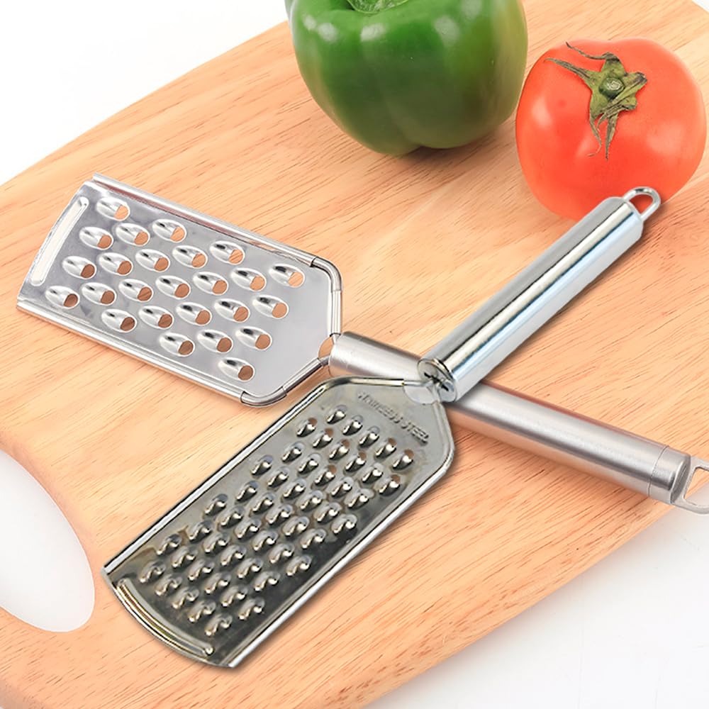 Armo Home 2 Pack Stainless Steel Vegetable Grater and Cheese Slicer | Rust Resistant 5