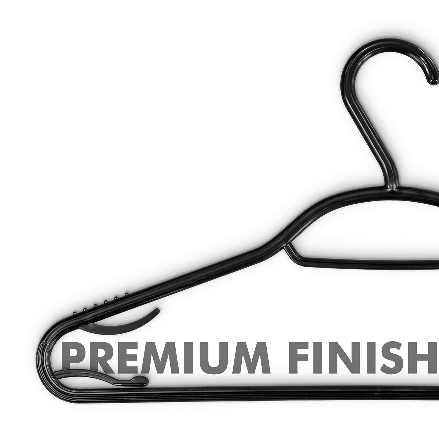 KEPLIN 30 Pack 5-in-1 Space Saving Plastic Coat Hangers | Supports up to 5kg 4