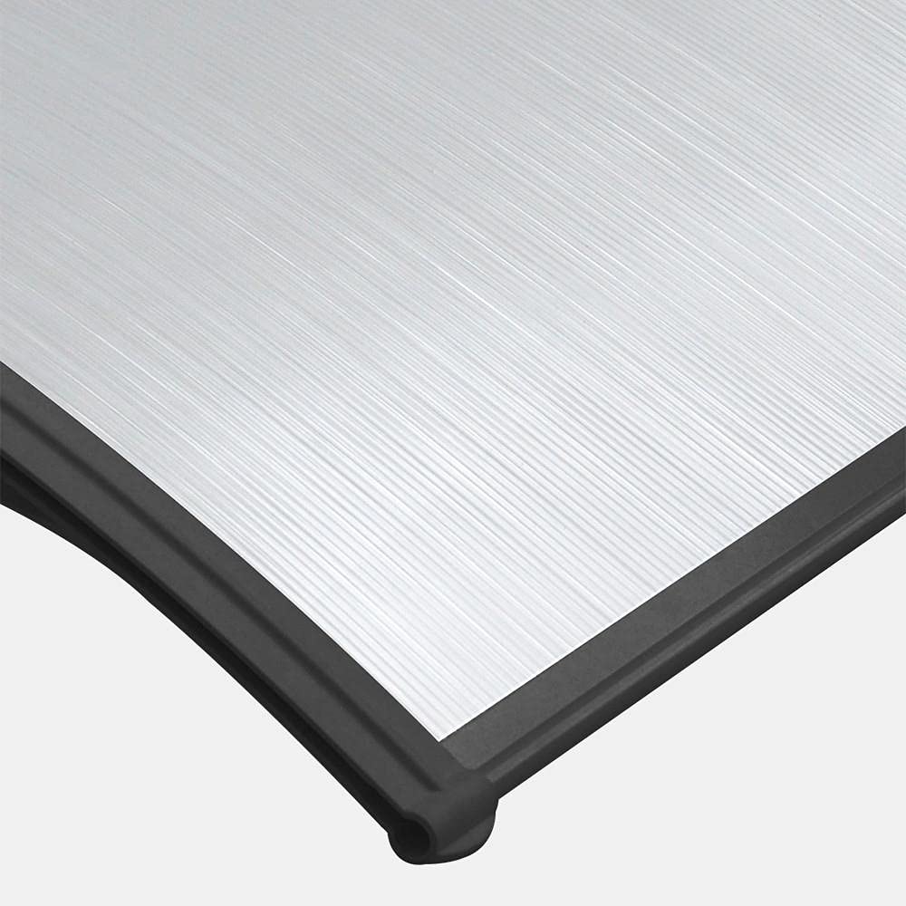 Yaheetech Modern Door & Window Canopy Awning | Polycarbonate | 120 x 80 cm | Rust-Free Aluminum Frame 5