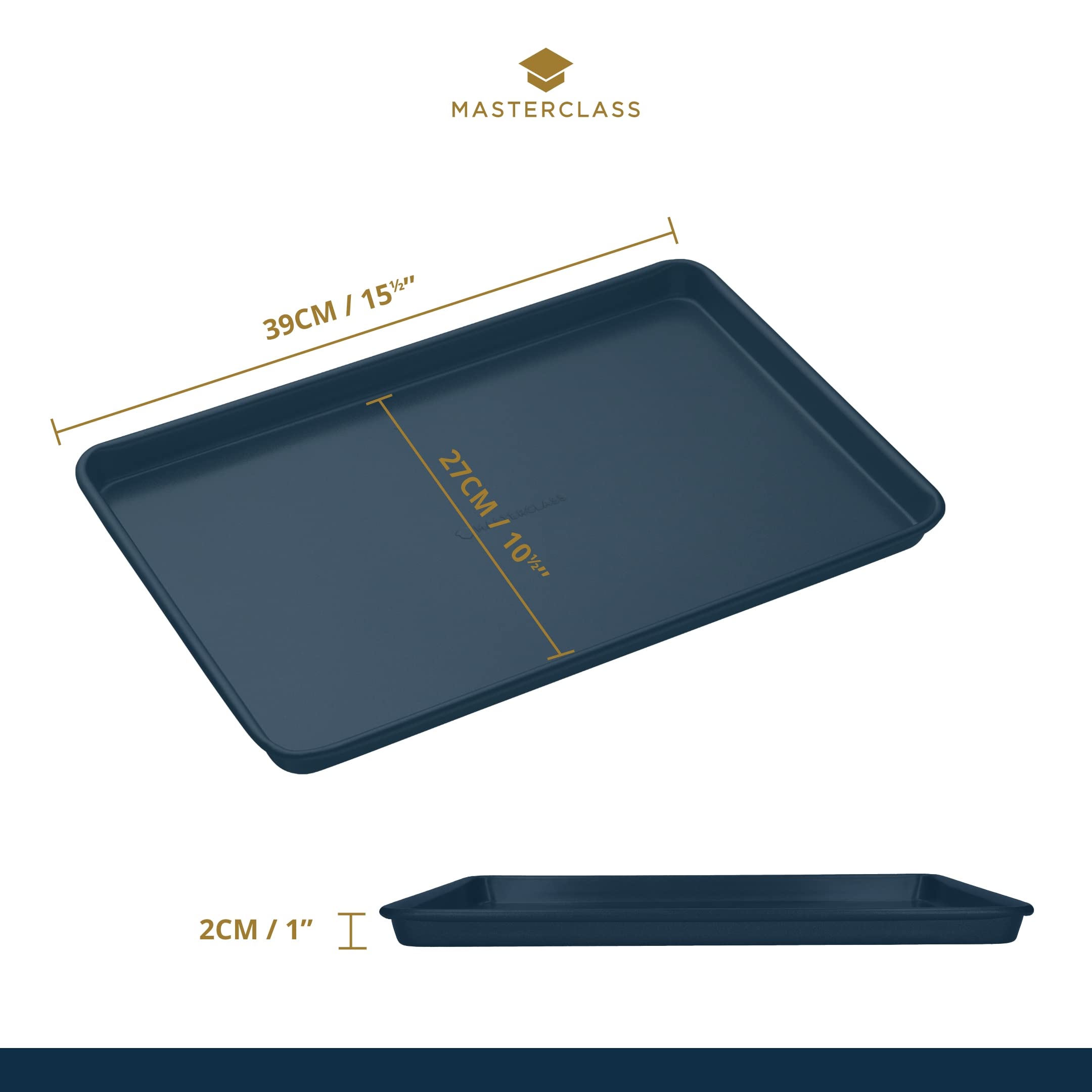 MasterClass Non-Stick Loaf Tin - Carbon Steel, 23x13cm, 2lb Capacity | Oven Safe to 220°C 2