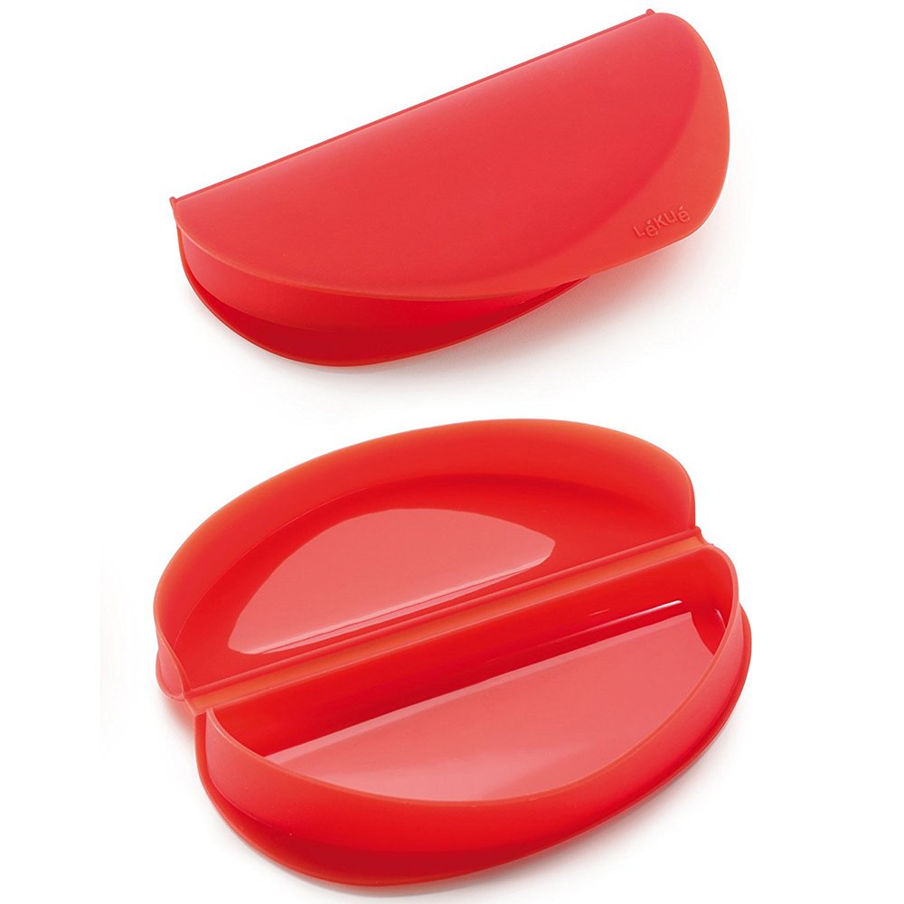 Lékué Microwave Omelette Maker - Fast Fluffy Omelettes | Pack of 2 | Platinum Silicone 2