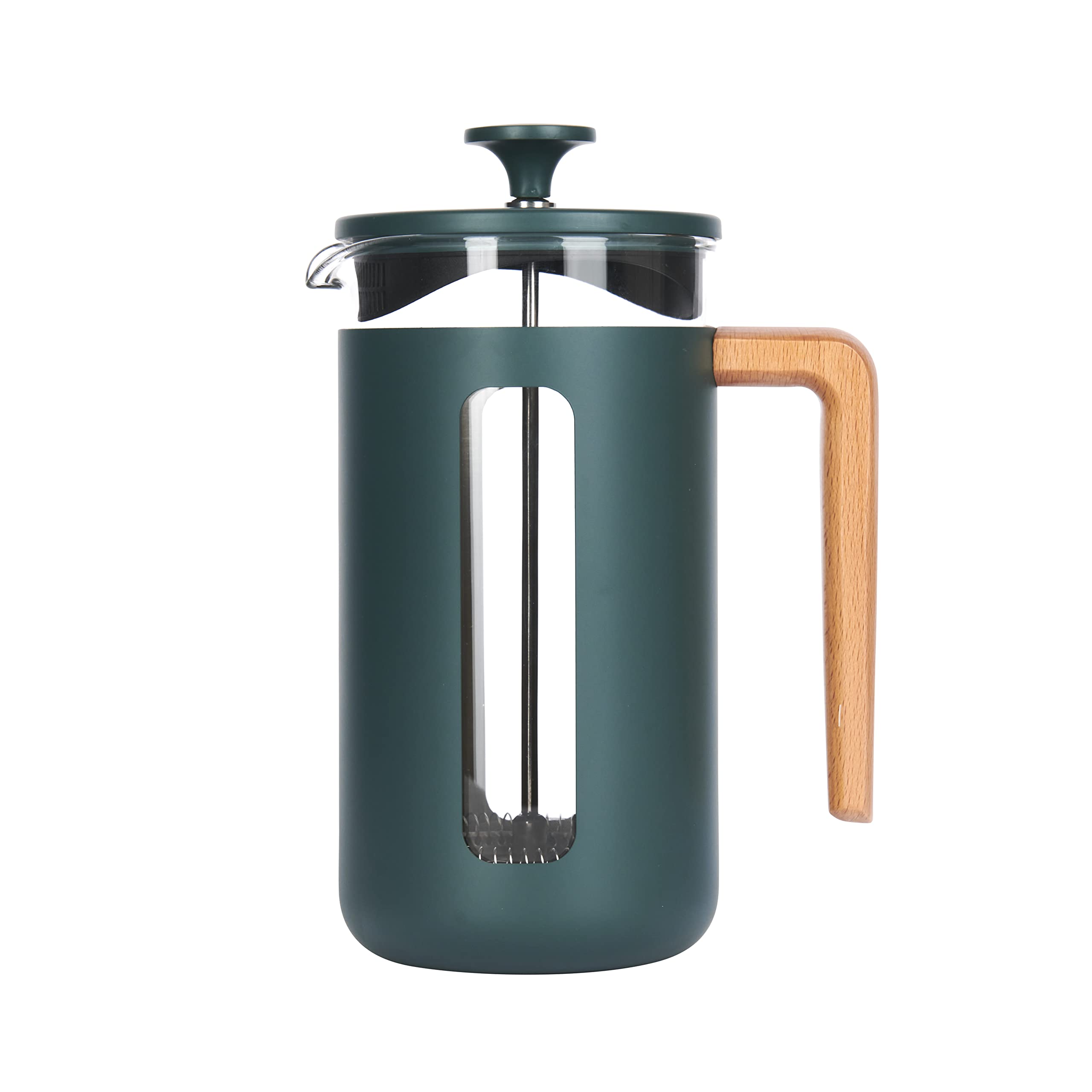 La Cafetière Pisa Stainless Steel French Press - 8 Cup (1L) | Green | Gift Boxed