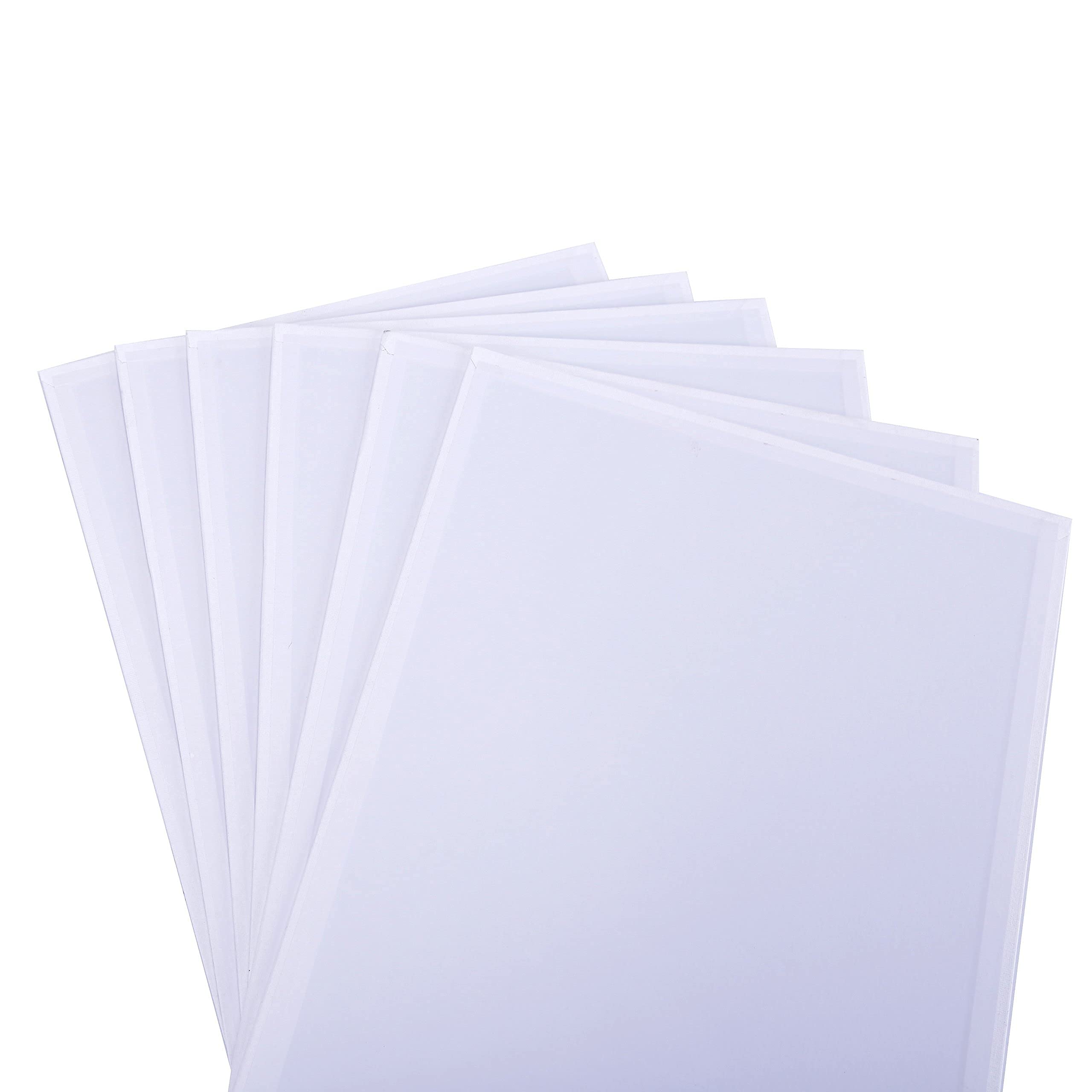 EXERZ Canvas Panels 30x40cm (6 Pack) - 100% Cotton, 280GSM, Triple Primed Gesso 5