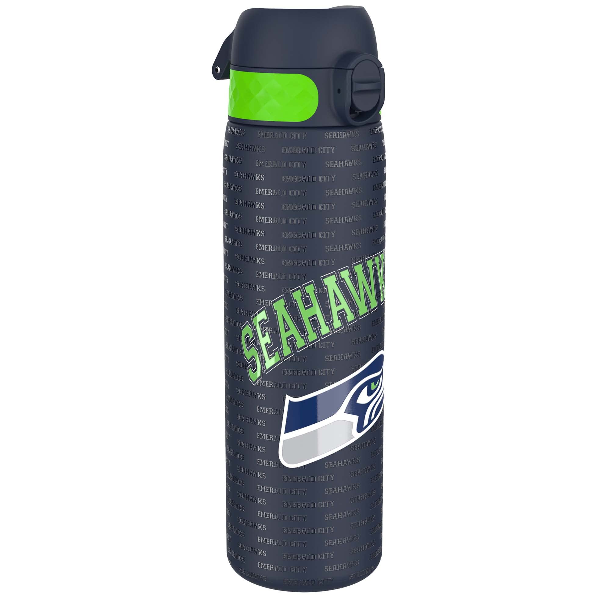 Ion8 NFL Seahawks Lightweight Steel Water Bottle - 600 ml | Leak Proof | Dishwasher Safe