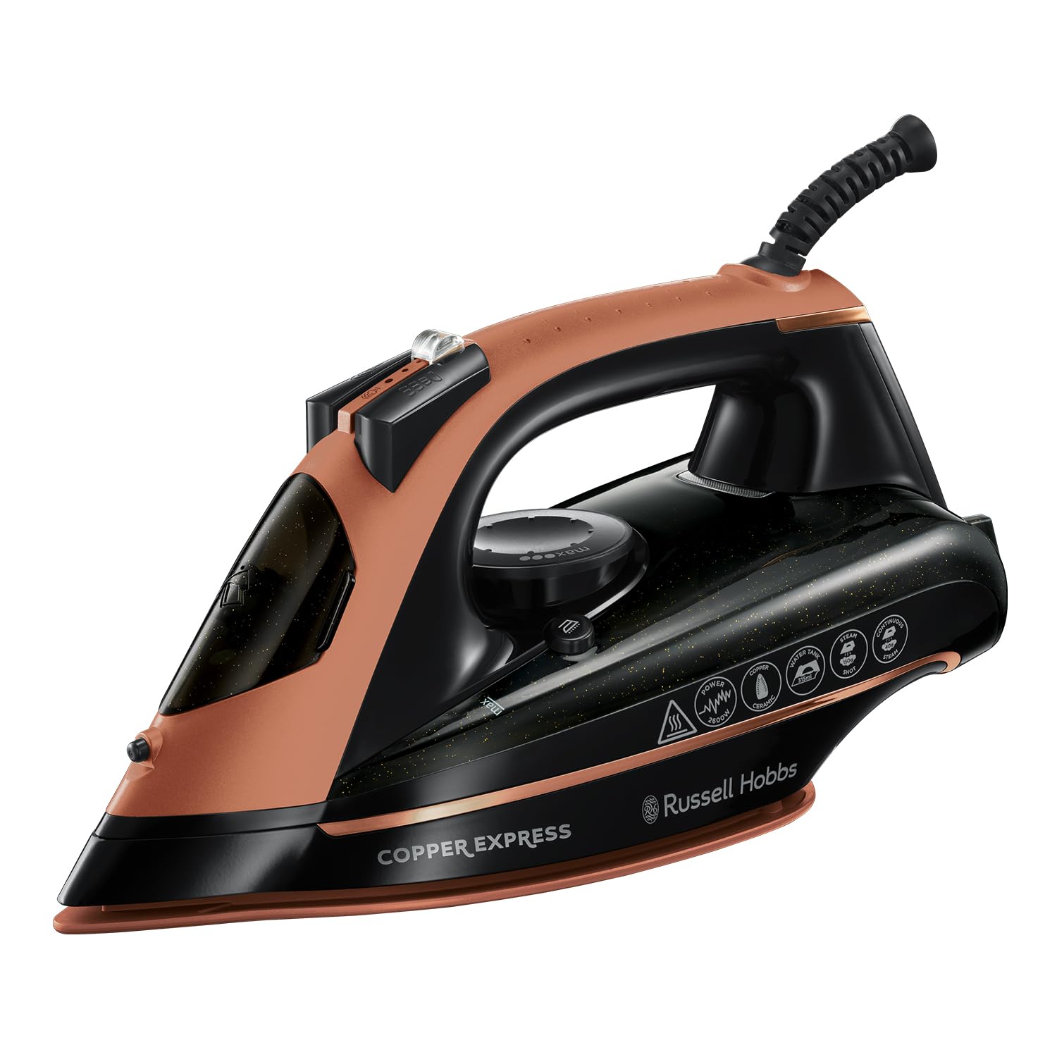 Russell Hobbs Steam Iron - 2600W Power | 150g Steam Shot | Copper Infused Soleplate 1