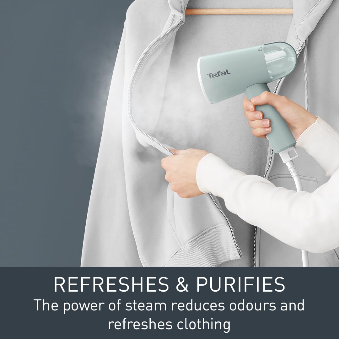 Tefal Origin Travel Handheld Steamer - 1200W | 20g/min Steam | Sage Green 7