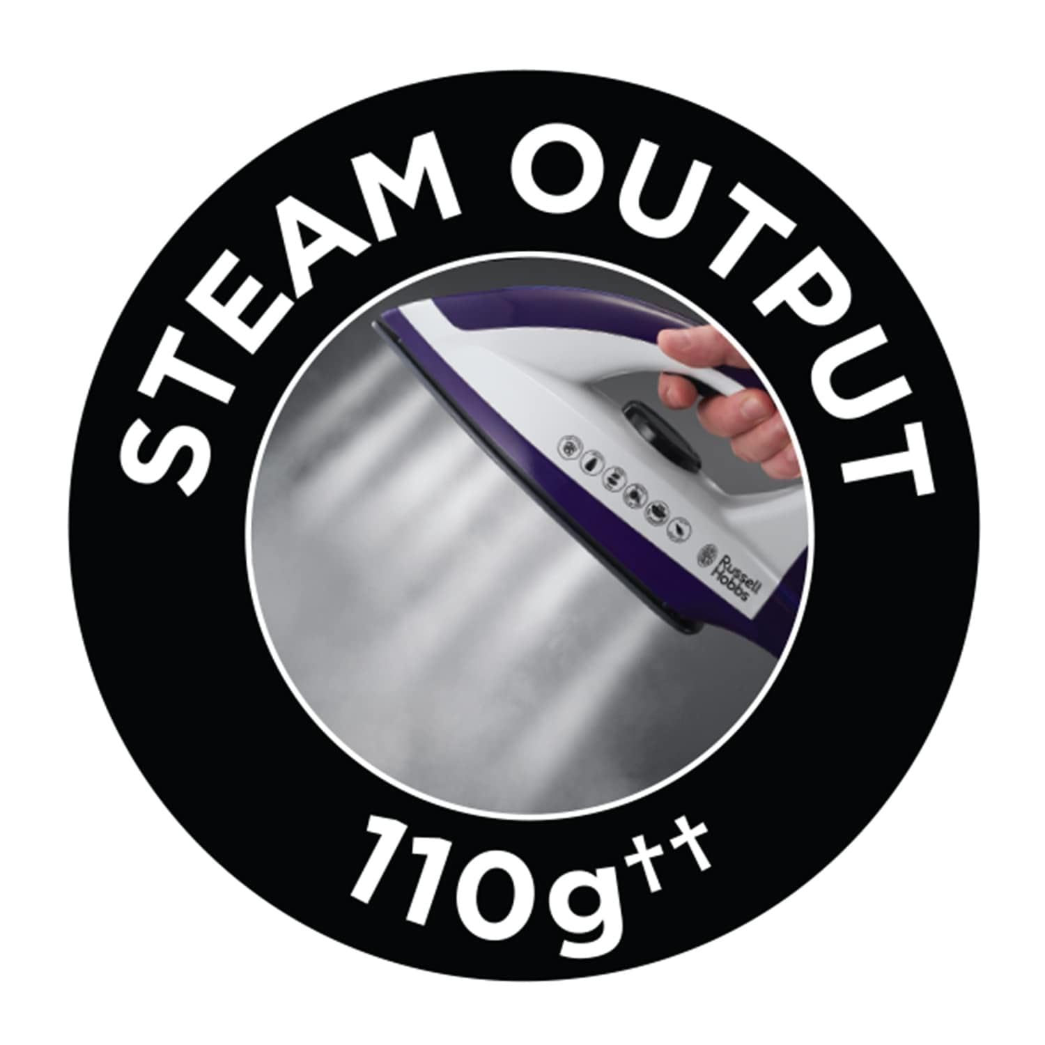 Russell Hobbs SteamPower Steam Generator Iron - 110g Steam Output | 3 Steam Settings | Auto Shut Off 7