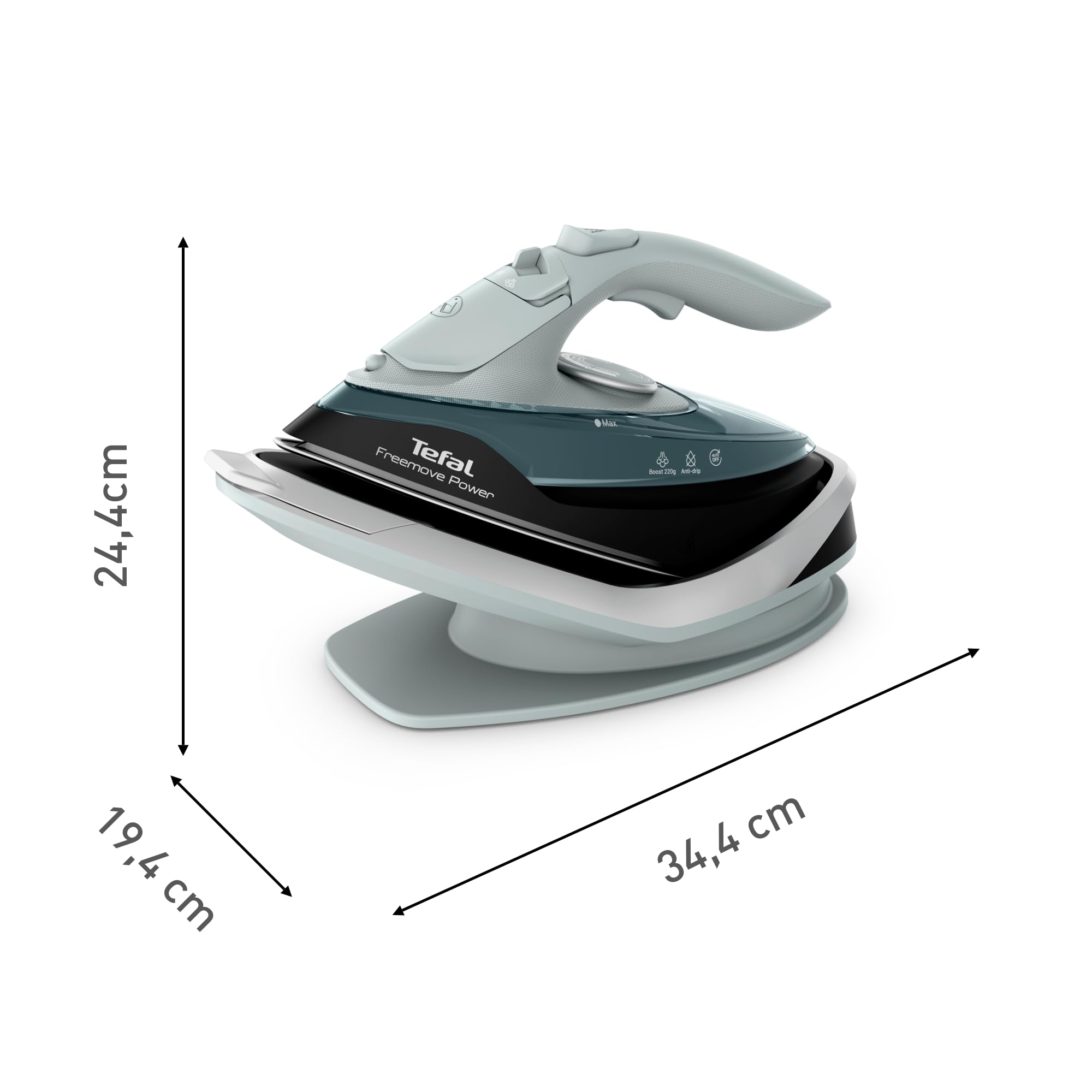 Tefal Freemove Power Cordless Steam Iron - 2600W Power | 220 g/min Boost | 40 g/min Continuous Steam 8