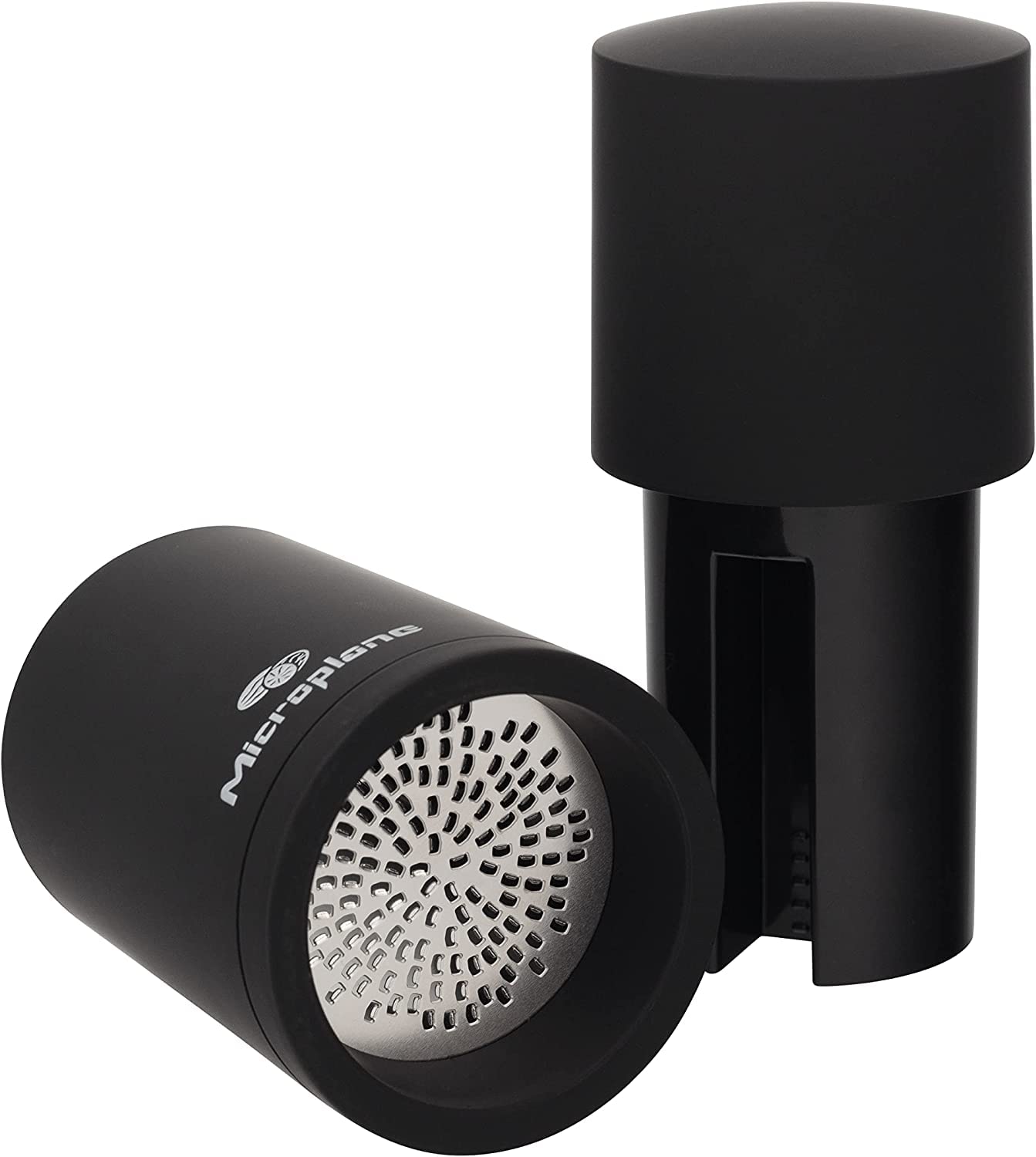 Microplane Spice Mill Black for Nutmeg Cinnamon Tonka Beans | Ultra-Sharp Stainless Steel Blade 3