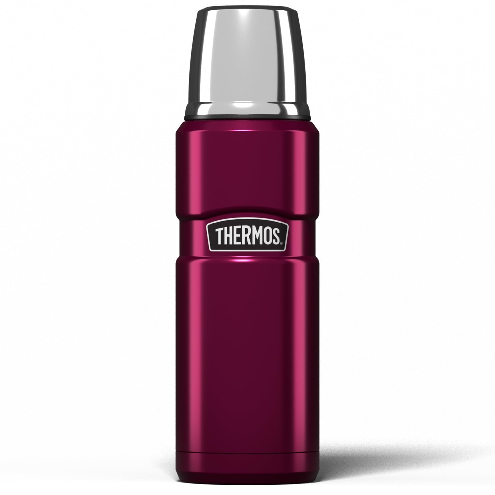 Thermos Stainless Steel Drink Flask - 470 ml Raspberry | 18 Hrs Hot / 24 Hrs Cold