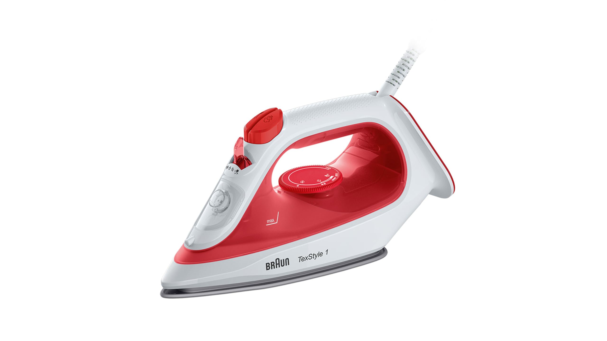 Braun TexStyle 1 SI1019RD Steam Iron - 1900W Power | 25g/min Steam | 220ml Tank 1